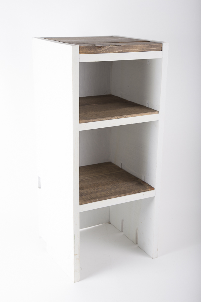 Wood Cross And Shelf Unit