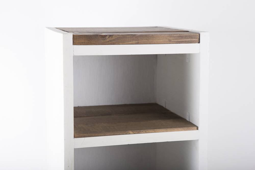 Wood Cross And Shelf Unit