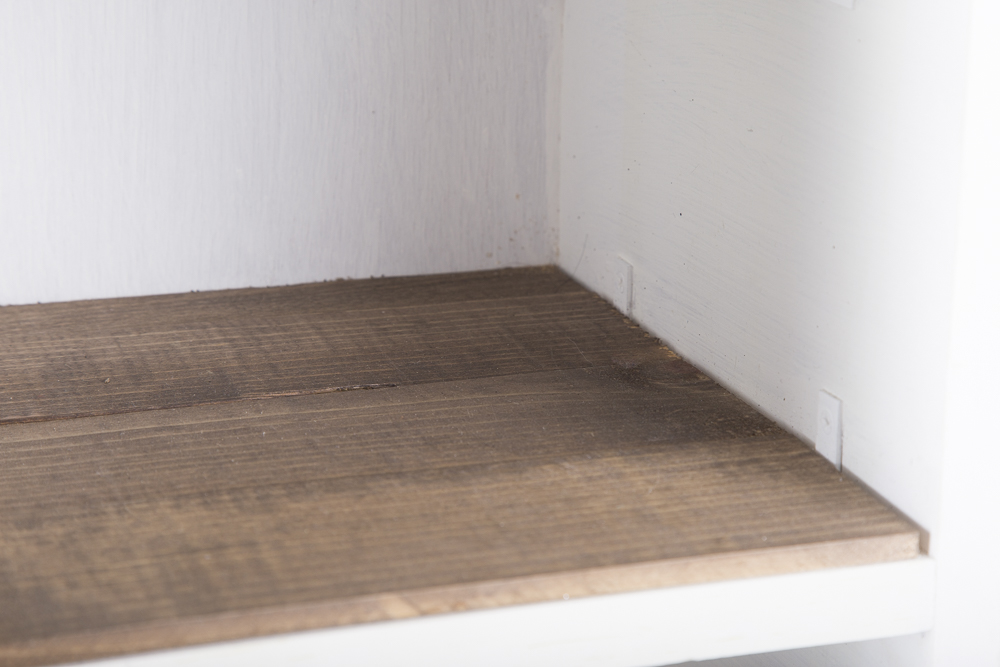 Wood Cross And Shelf Unit