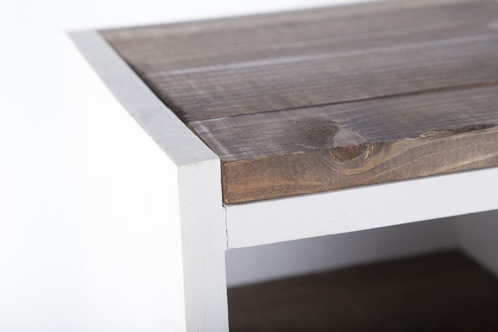 Wood Cross And Shelf Unit