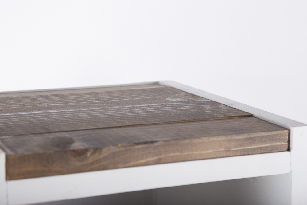 Wood Cross And Shelf Unit