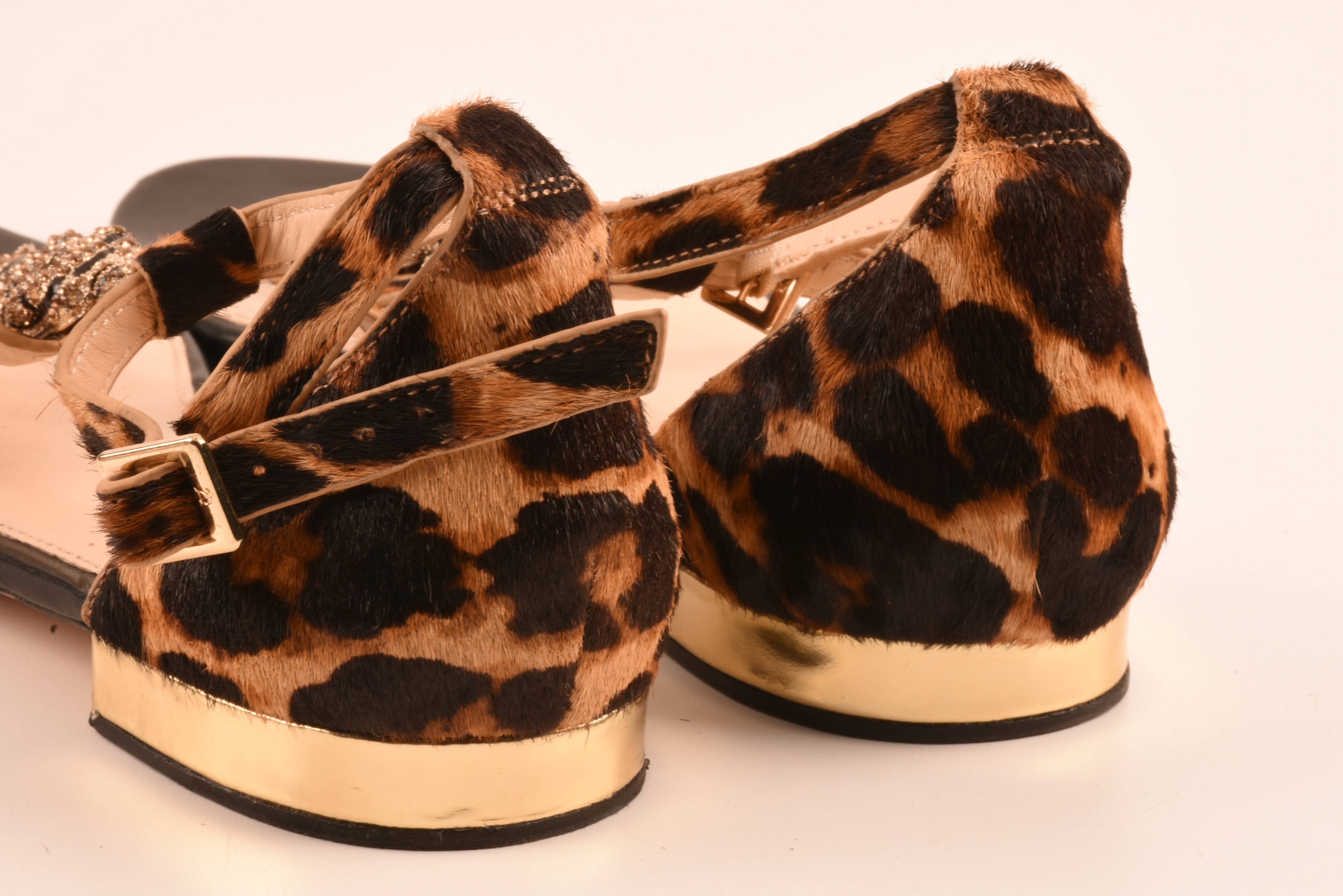 Two Pair of Embellished Italian Sandals