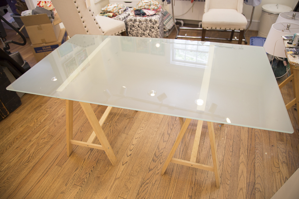 Glass Top Desk