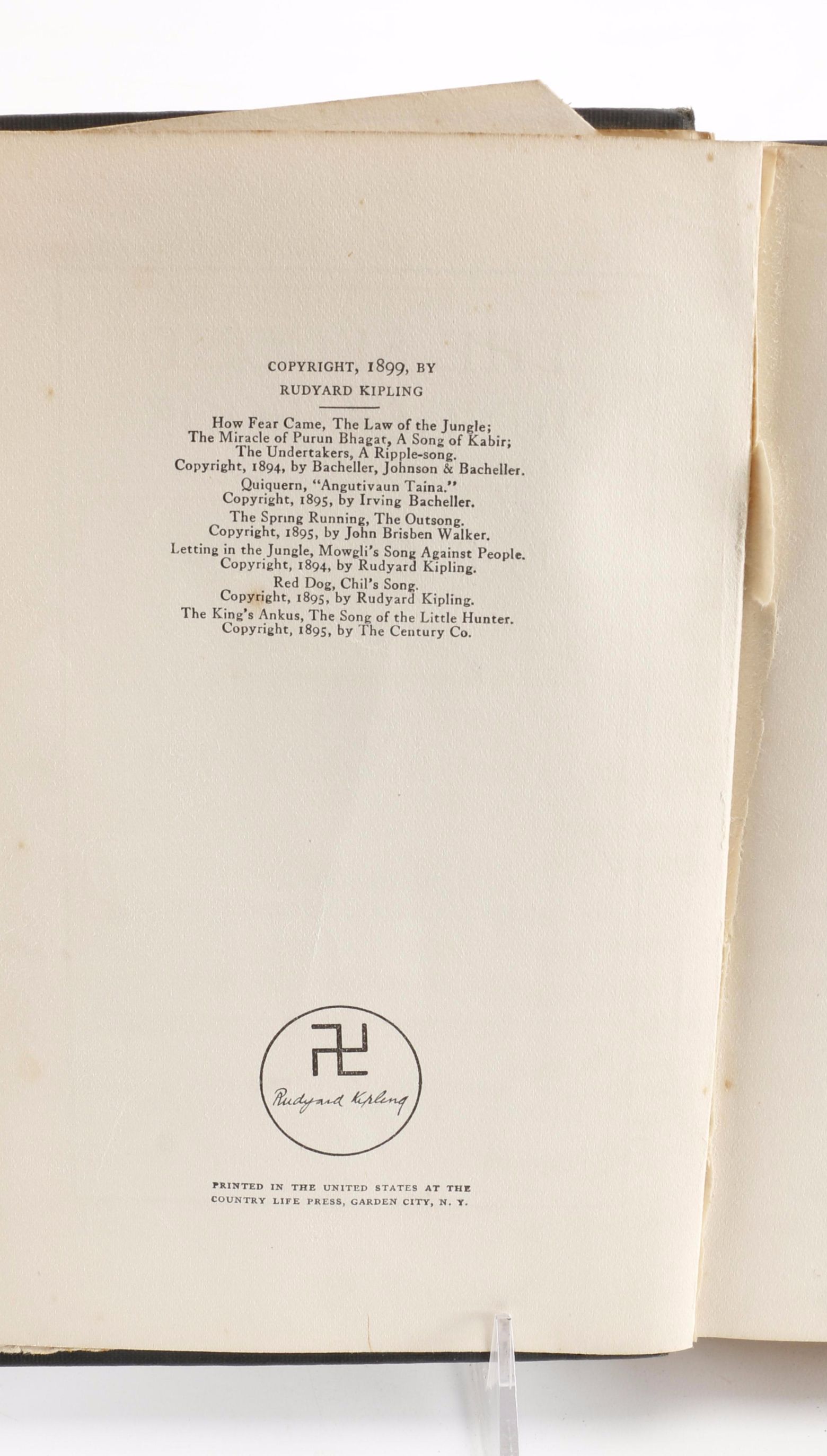 1930 "The Second Jungle Book" by Rudyard Kipling