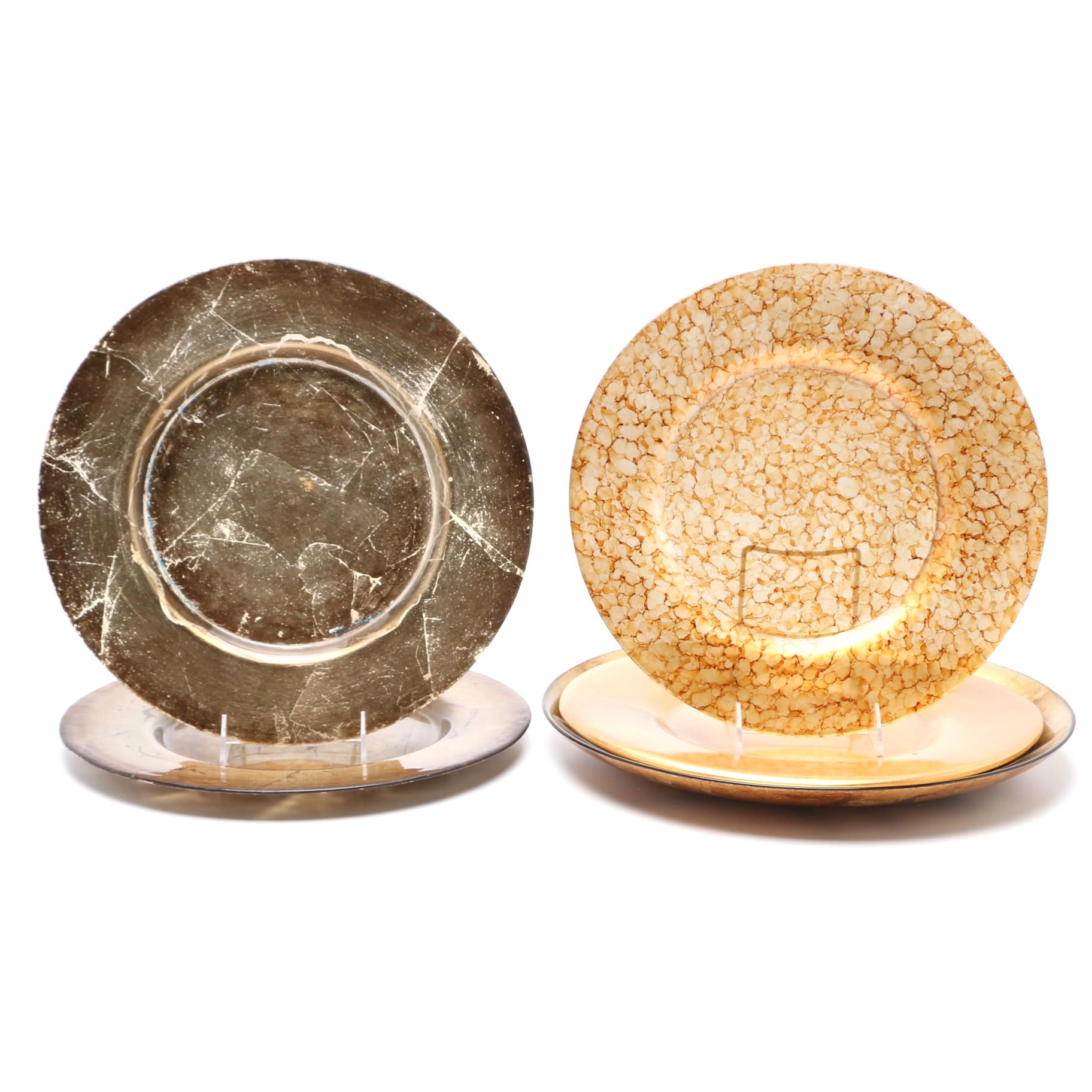 Gold Tone Decorative Chargers