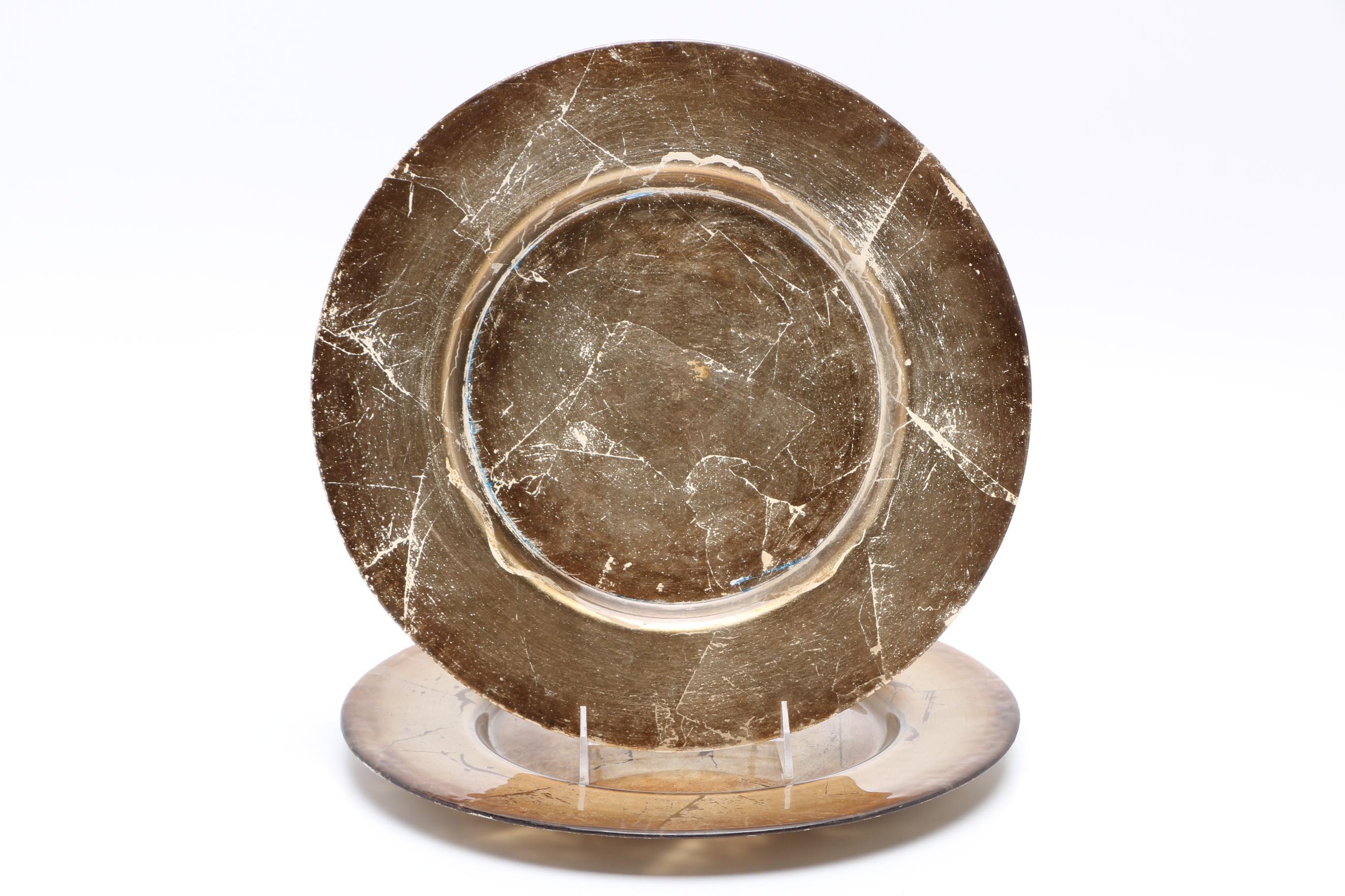 Gold Tone Decorative Chargers