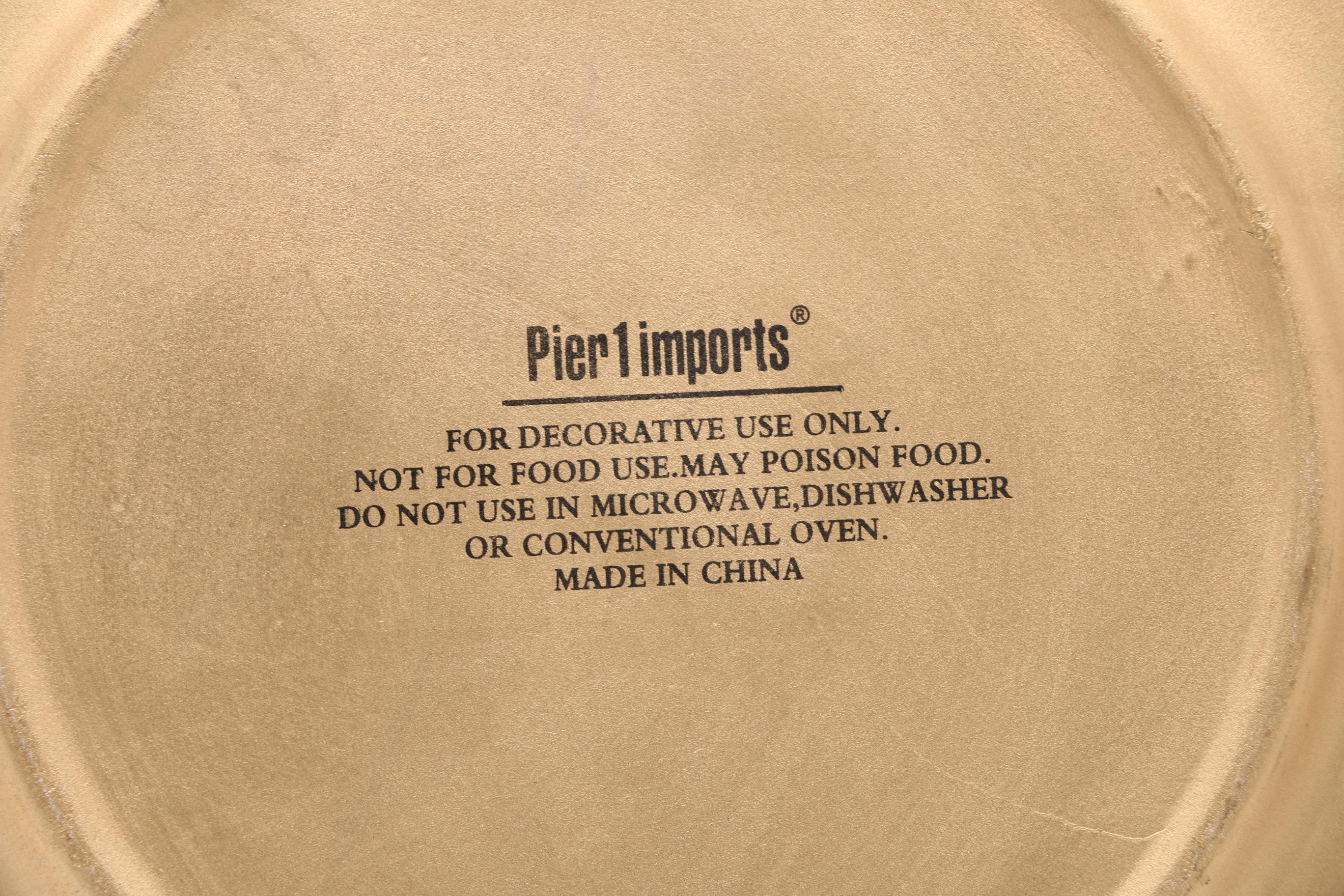 Gold Tone Decorative Chargers