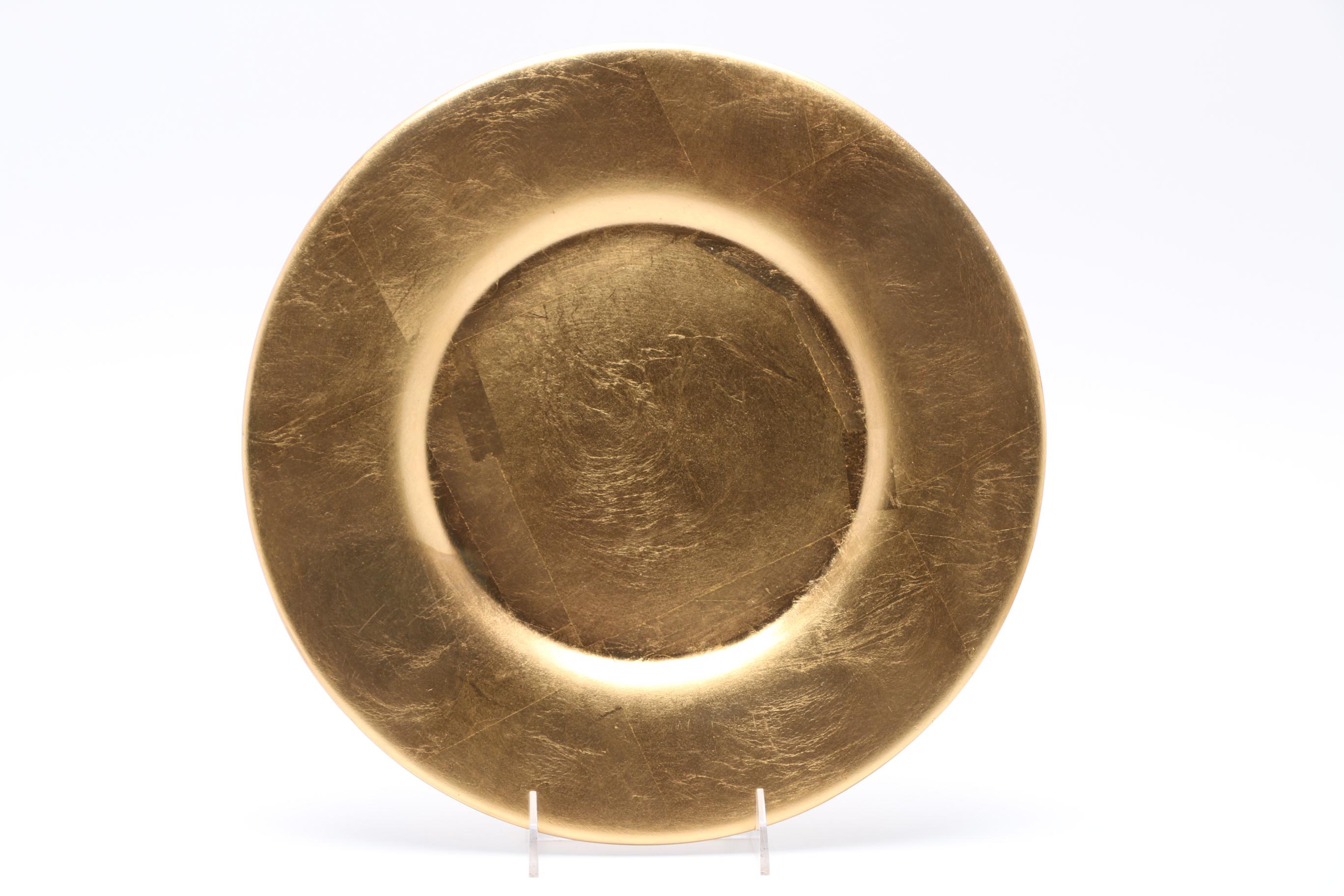 Gold Tone Decorative Chargers