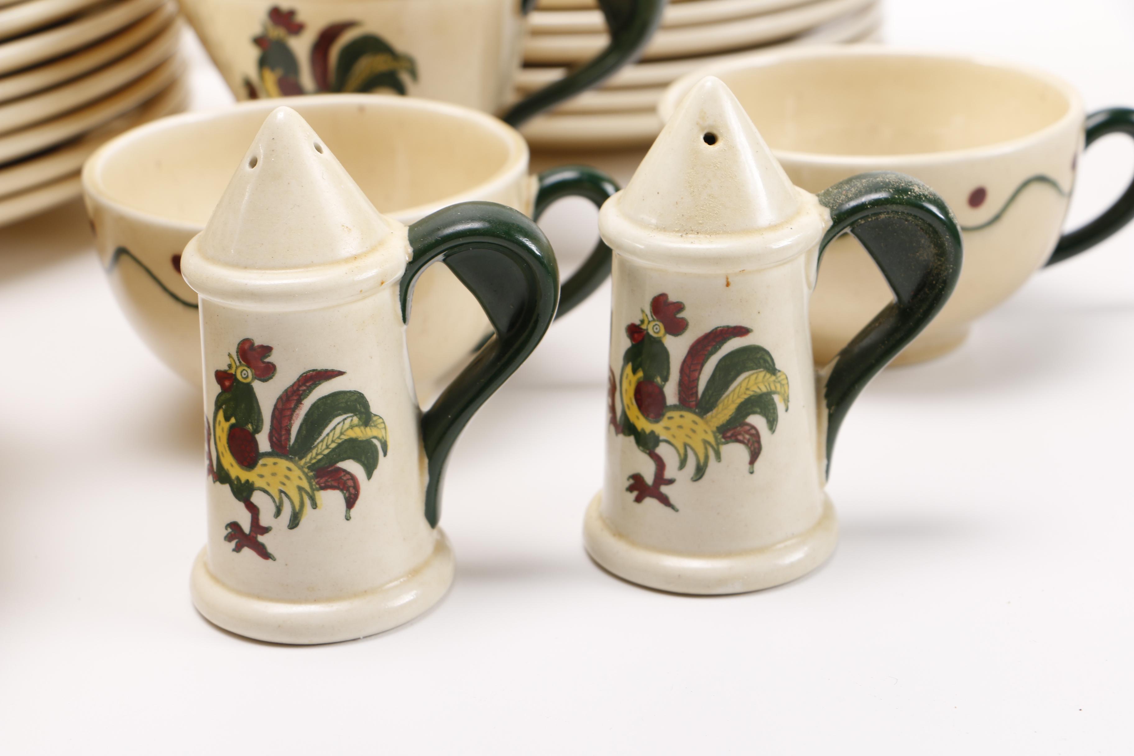 Metlox "Poppytrail" Ceramic Tableware Set