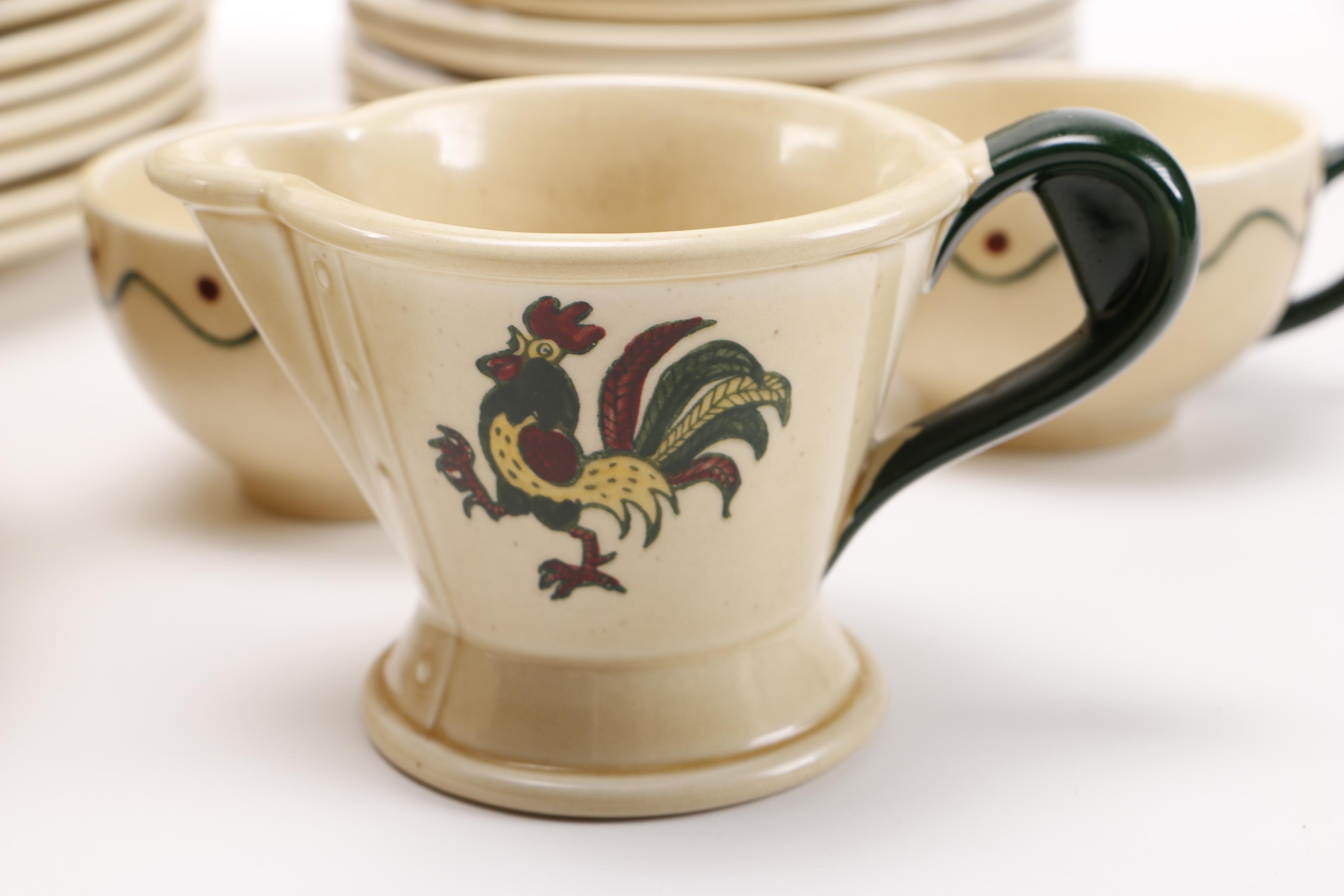 Metlox "Poppytrail" Ceramic Tableware Set