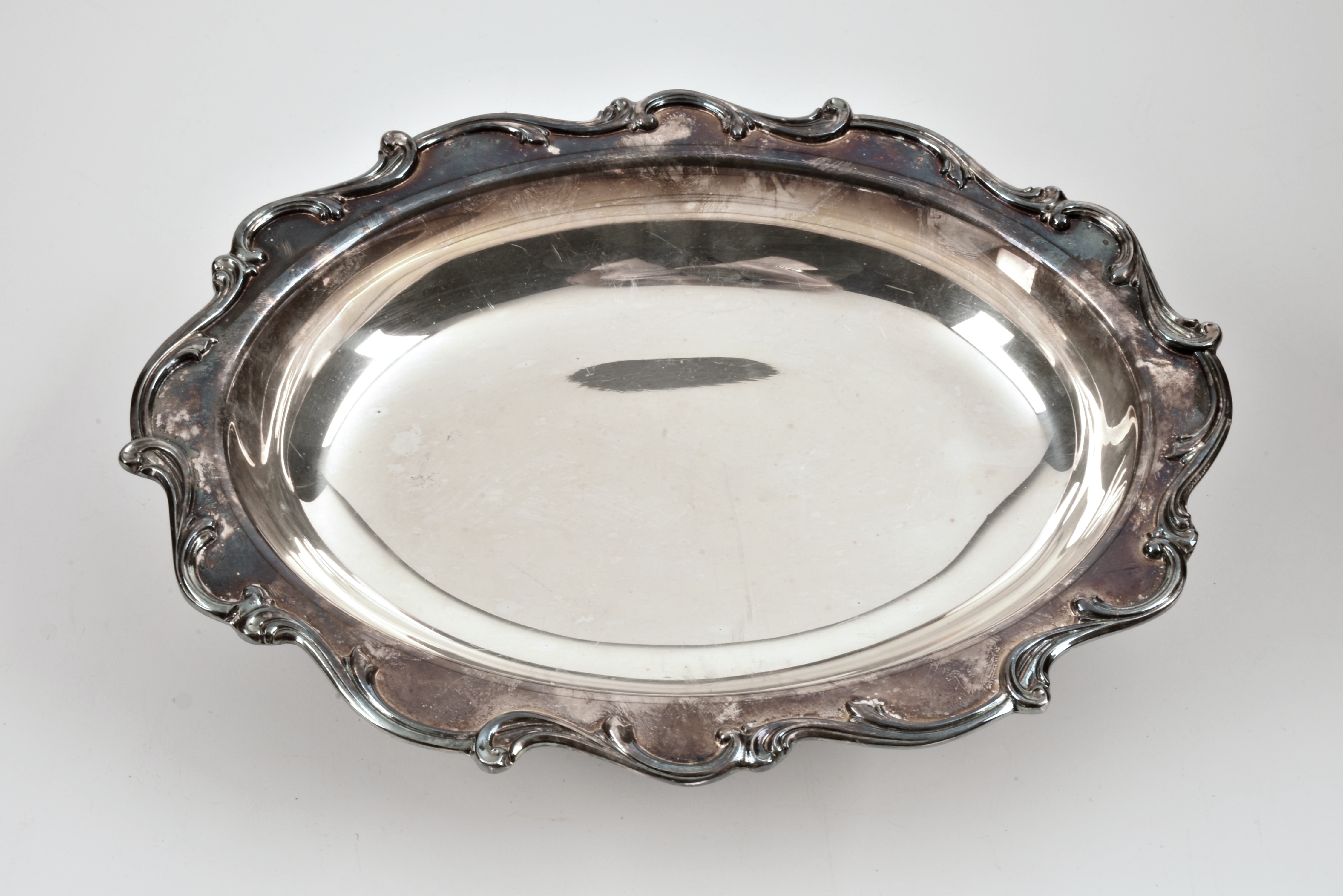 Assorted Vintage Silverplated Warming Dish and Platters