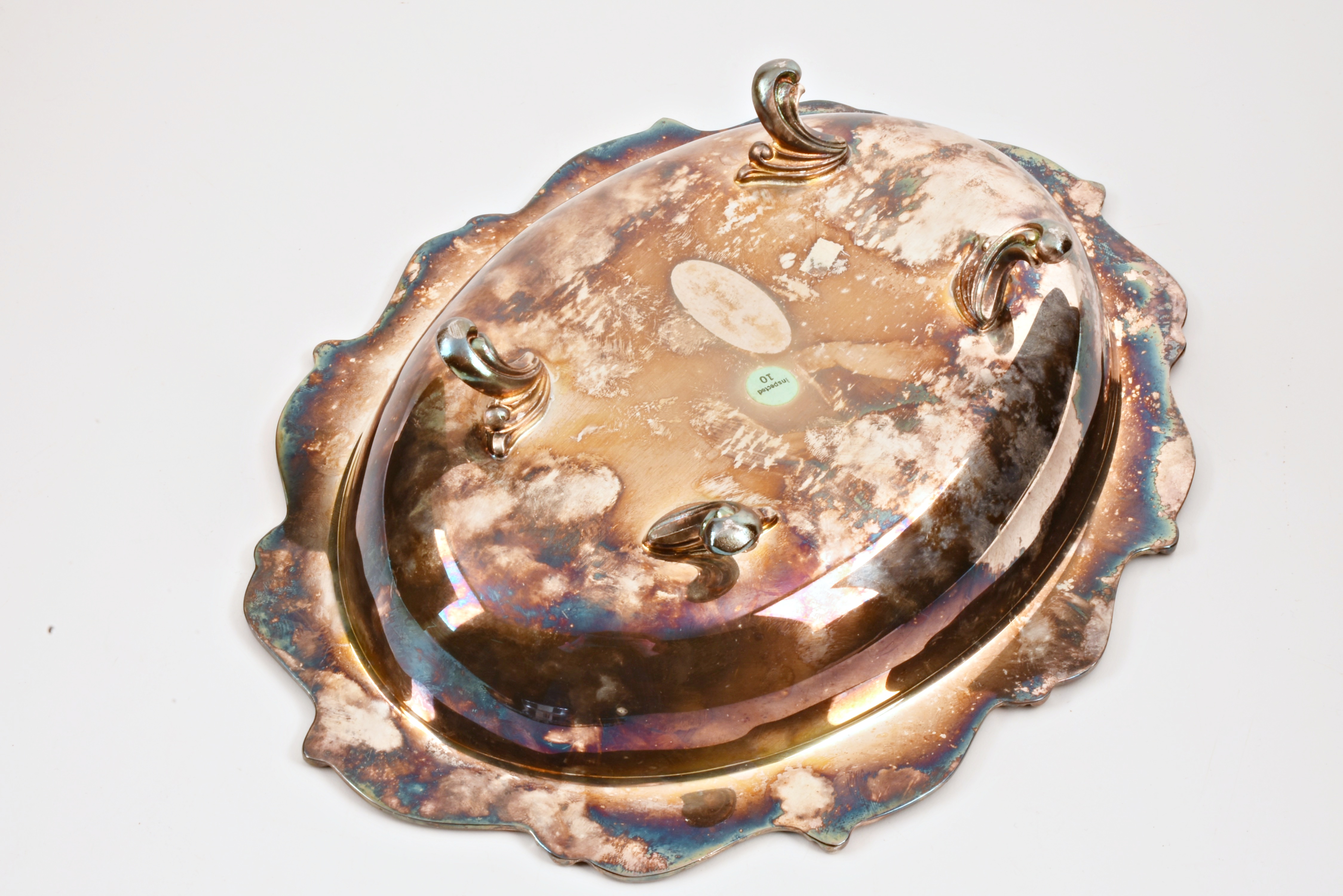 Assorted Vintage Silverplated Warming Dish and Platters