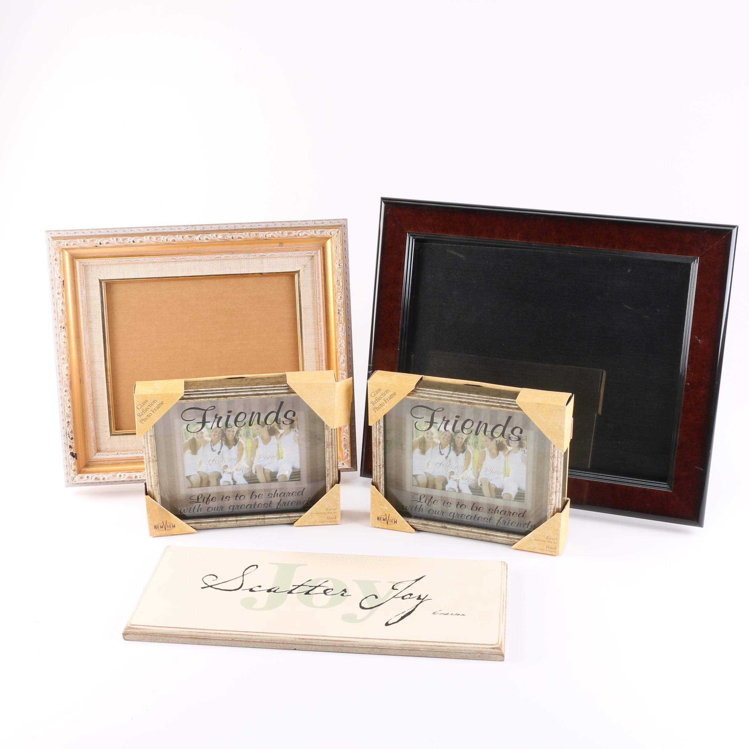 Decorative Picture Frames and Sign