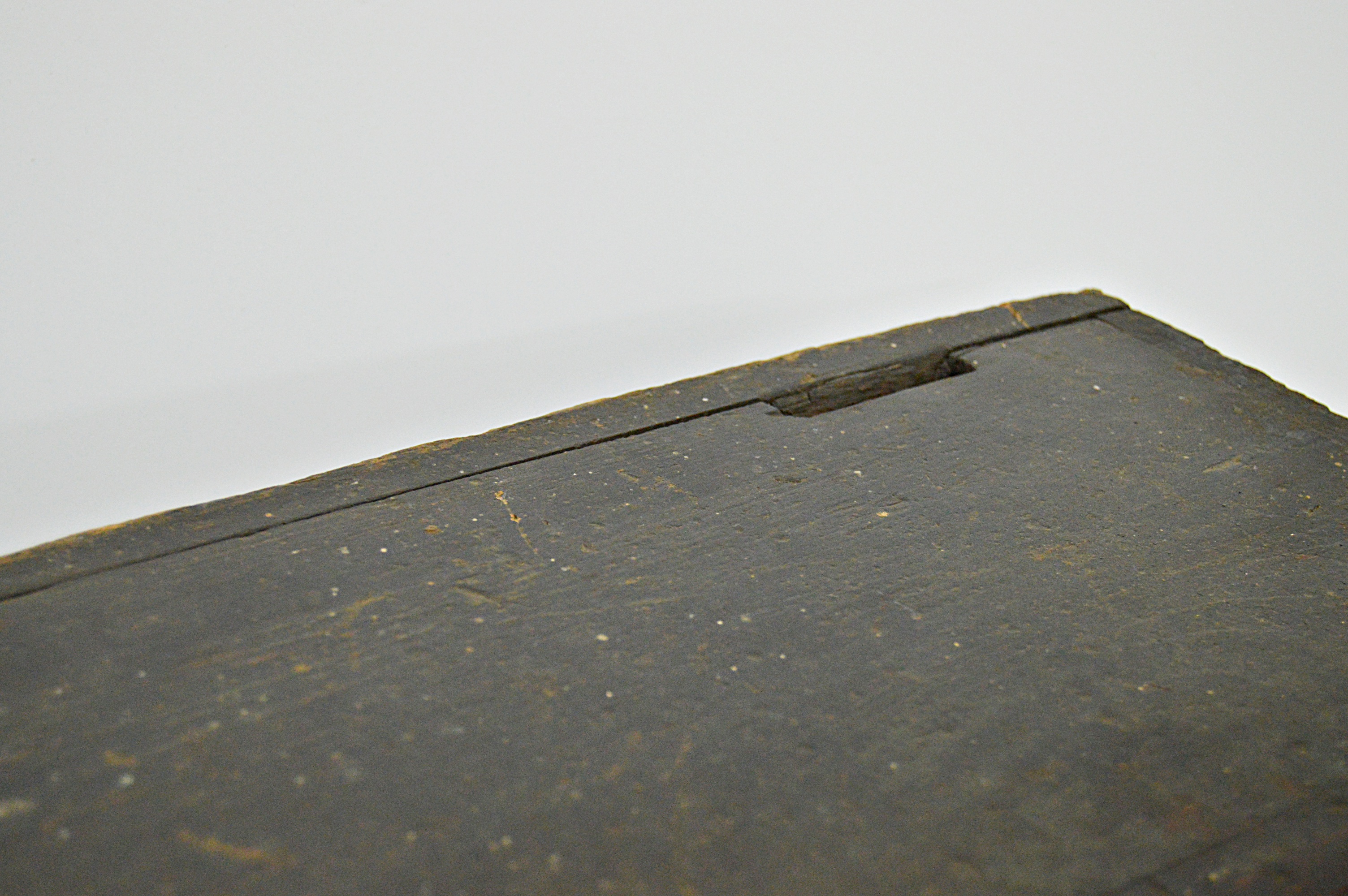 Vintage Painted Wood Toolbox with Tools