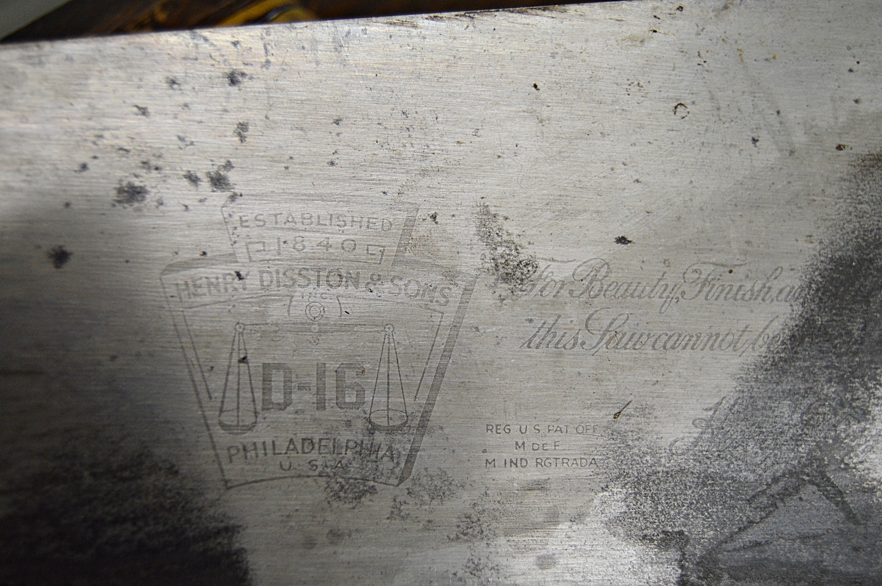 Vintage Painted Wood Toolbox with Tools