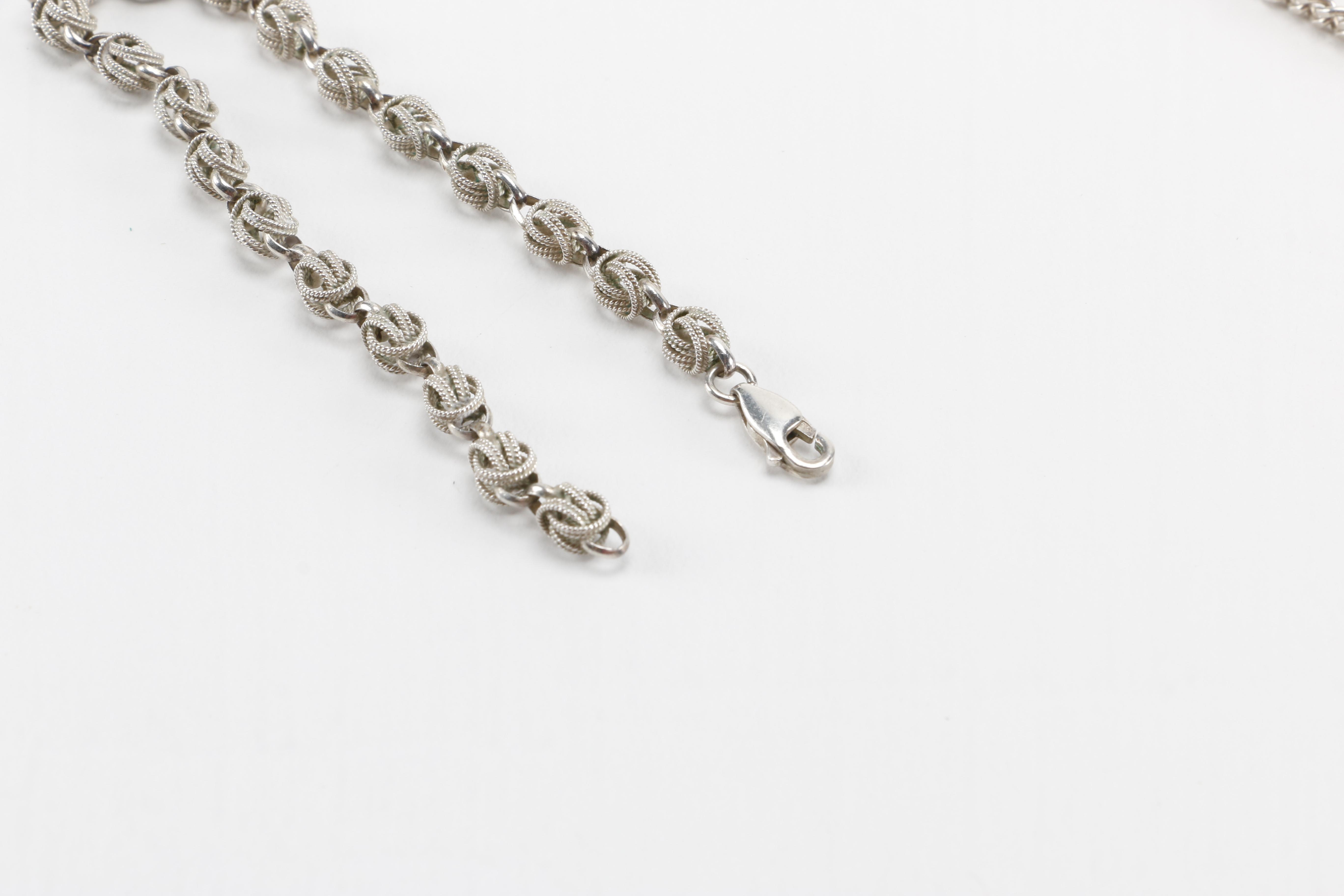 Sterling and Stone Jewelry Including Azurmalachite Pendant Necklace