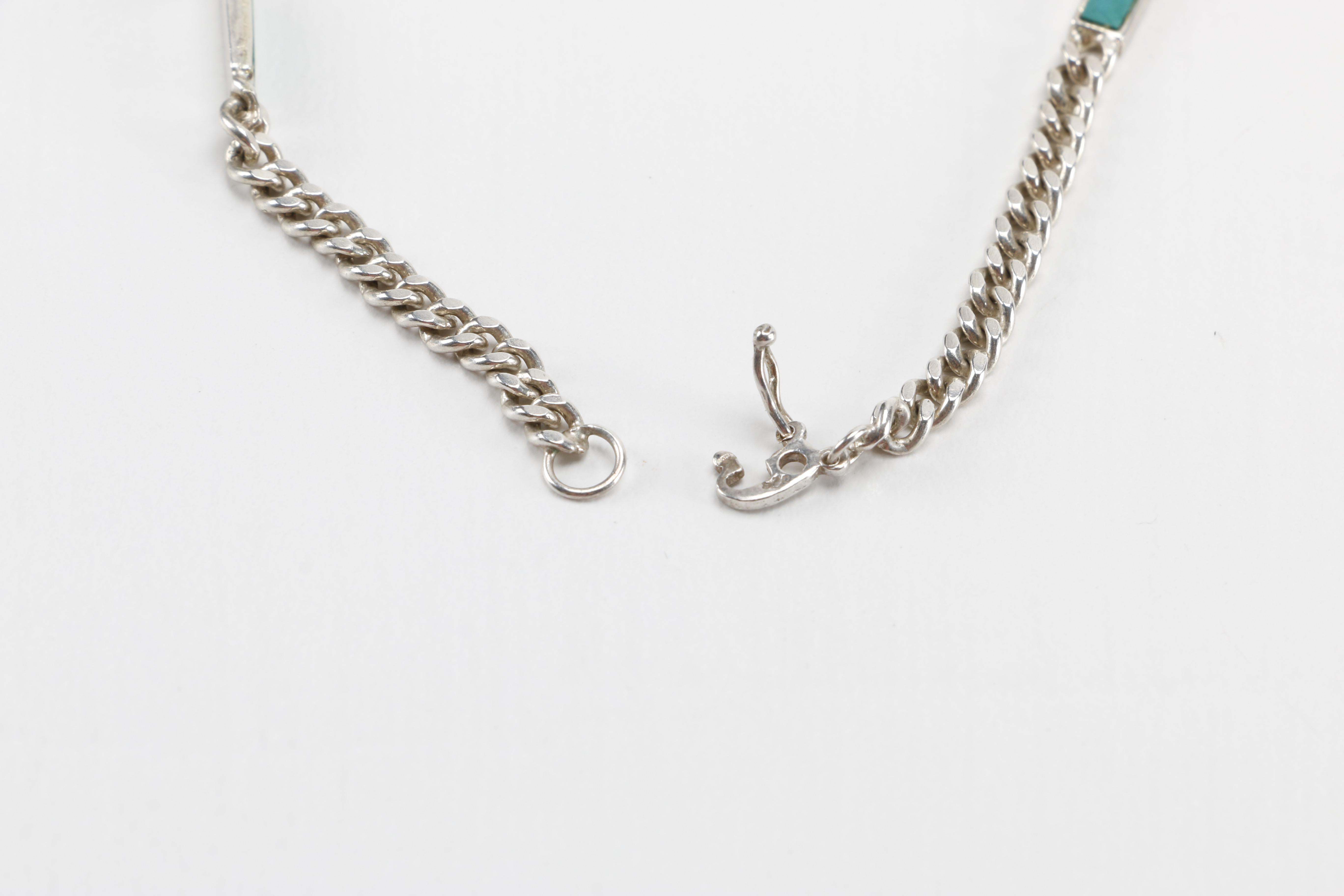 Sterling and Stone Jewelry Including Azurmalachite Pendant Necklace