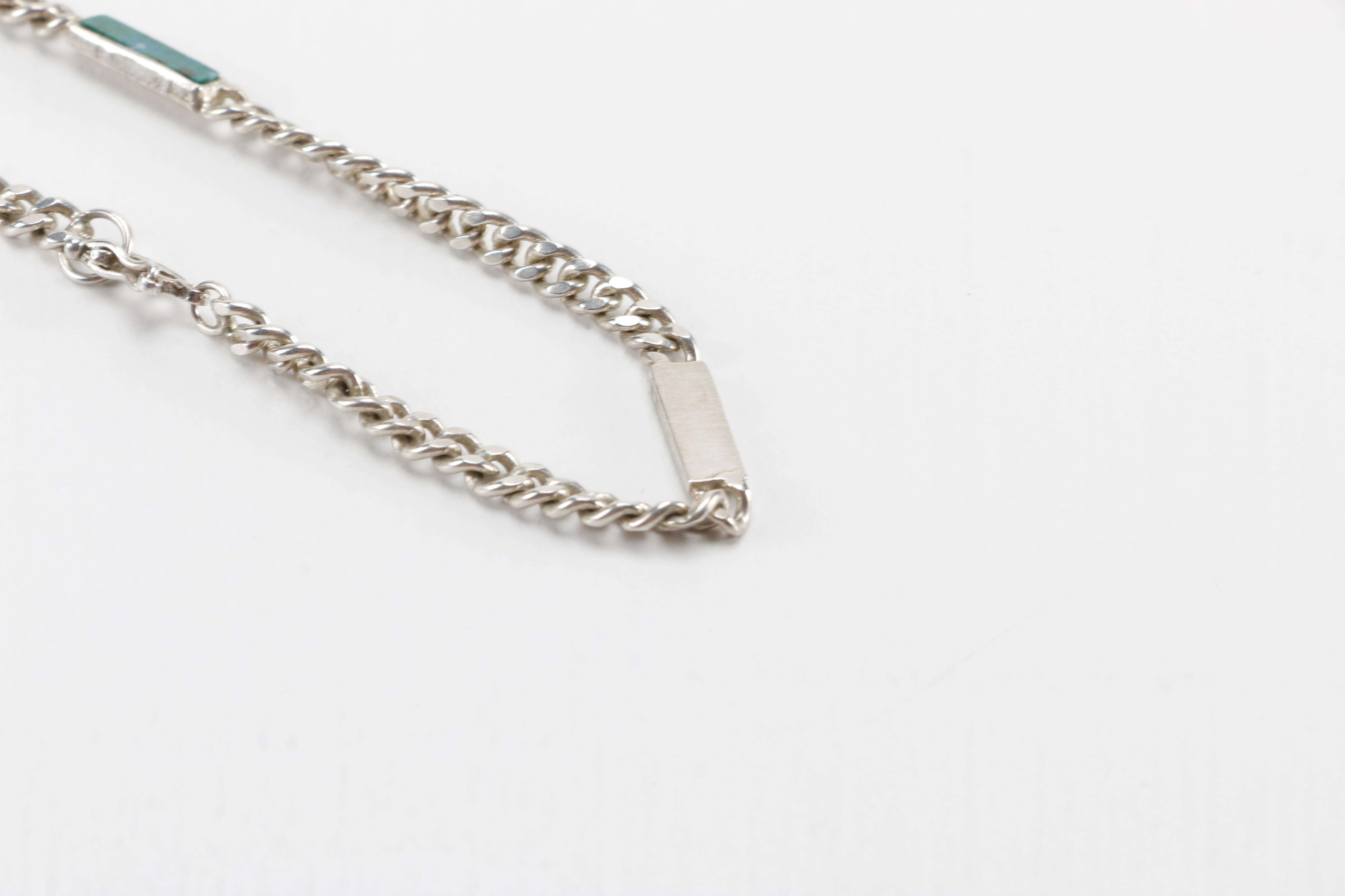 Sterling and Stone Jewelry Including Azurmalachite Pendant Necklace