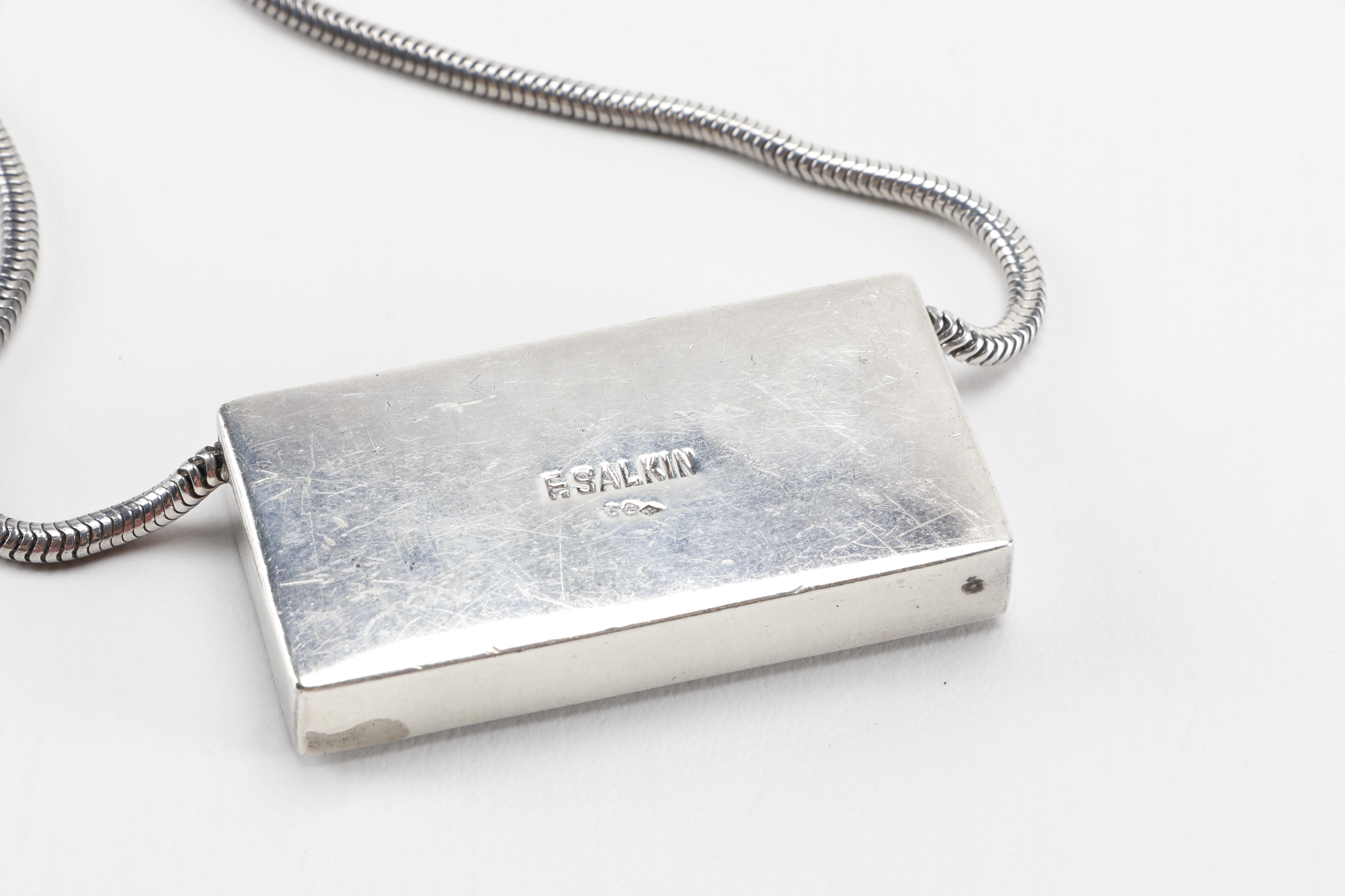 Sterling and Stone Jewelry Including Azurmalachite Pendant Necklace