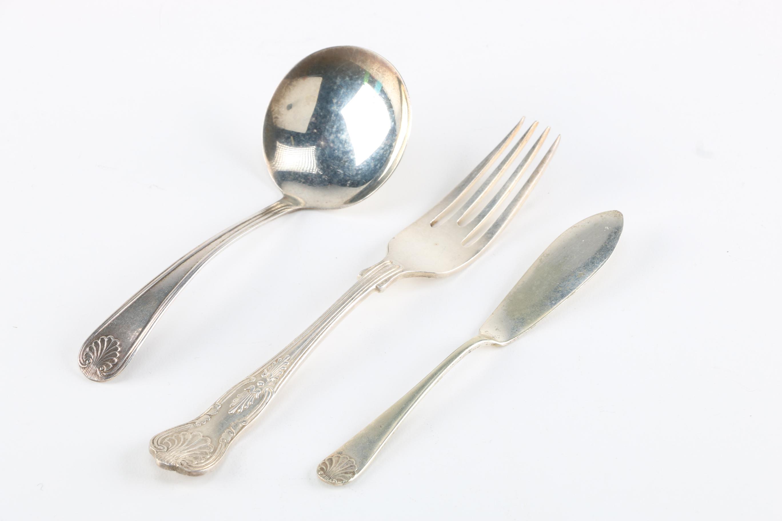 Group of Silver Plated Utensils
