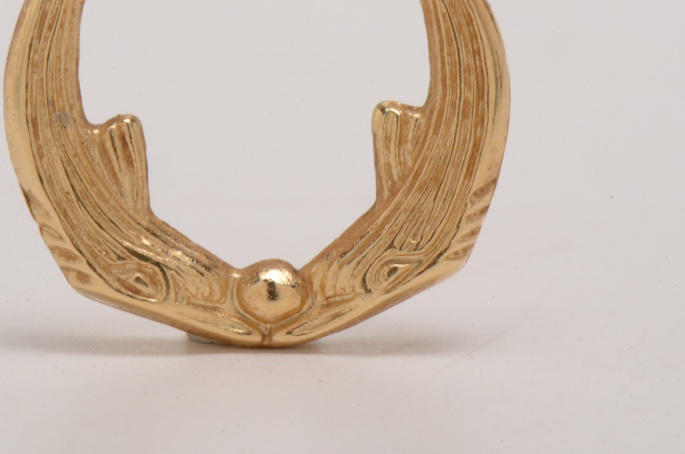 Two Pair of 14K Yellow Gold Pierced Hoop Earrings