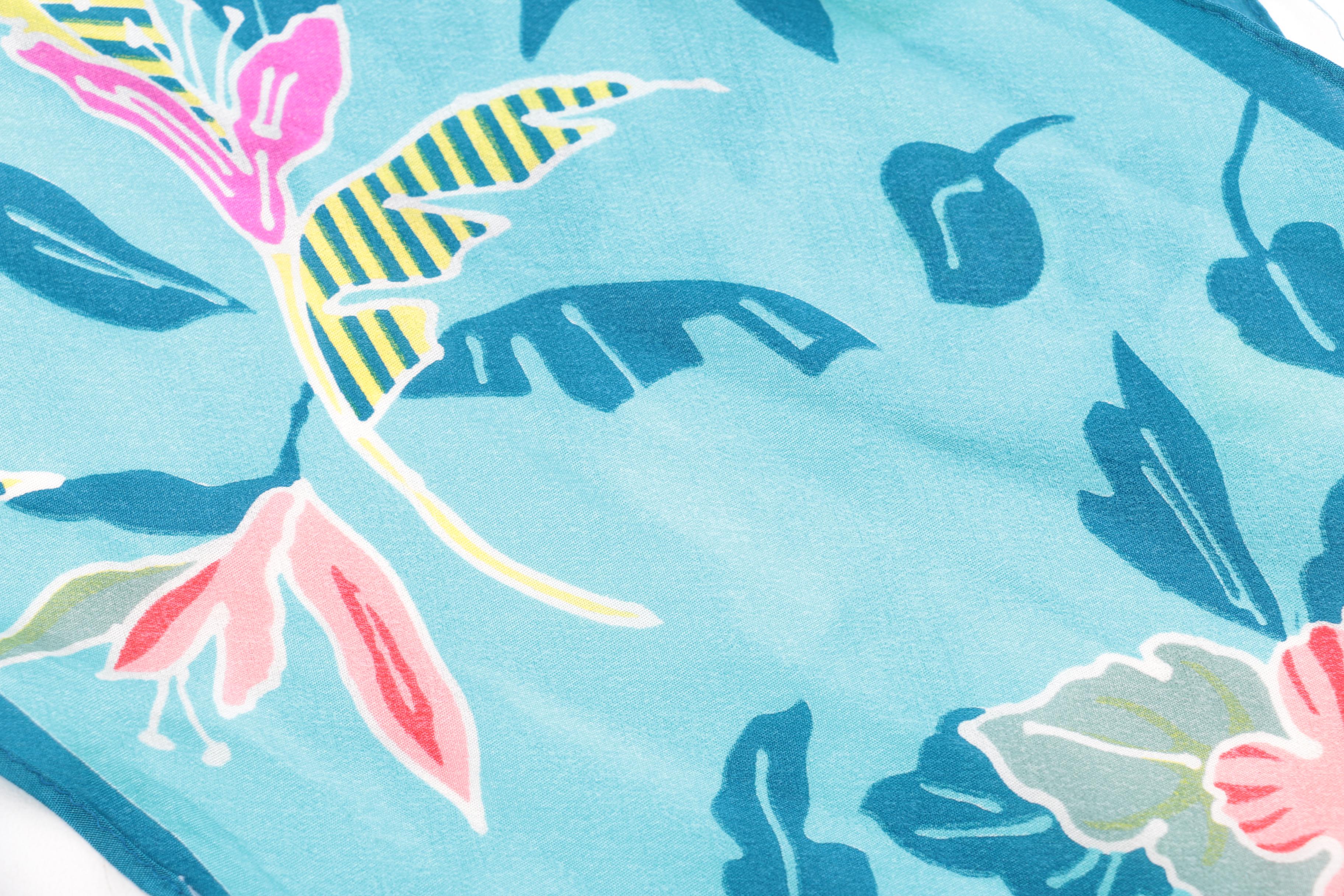 Silk Scarves Including Valentino and Oscar de la Renta