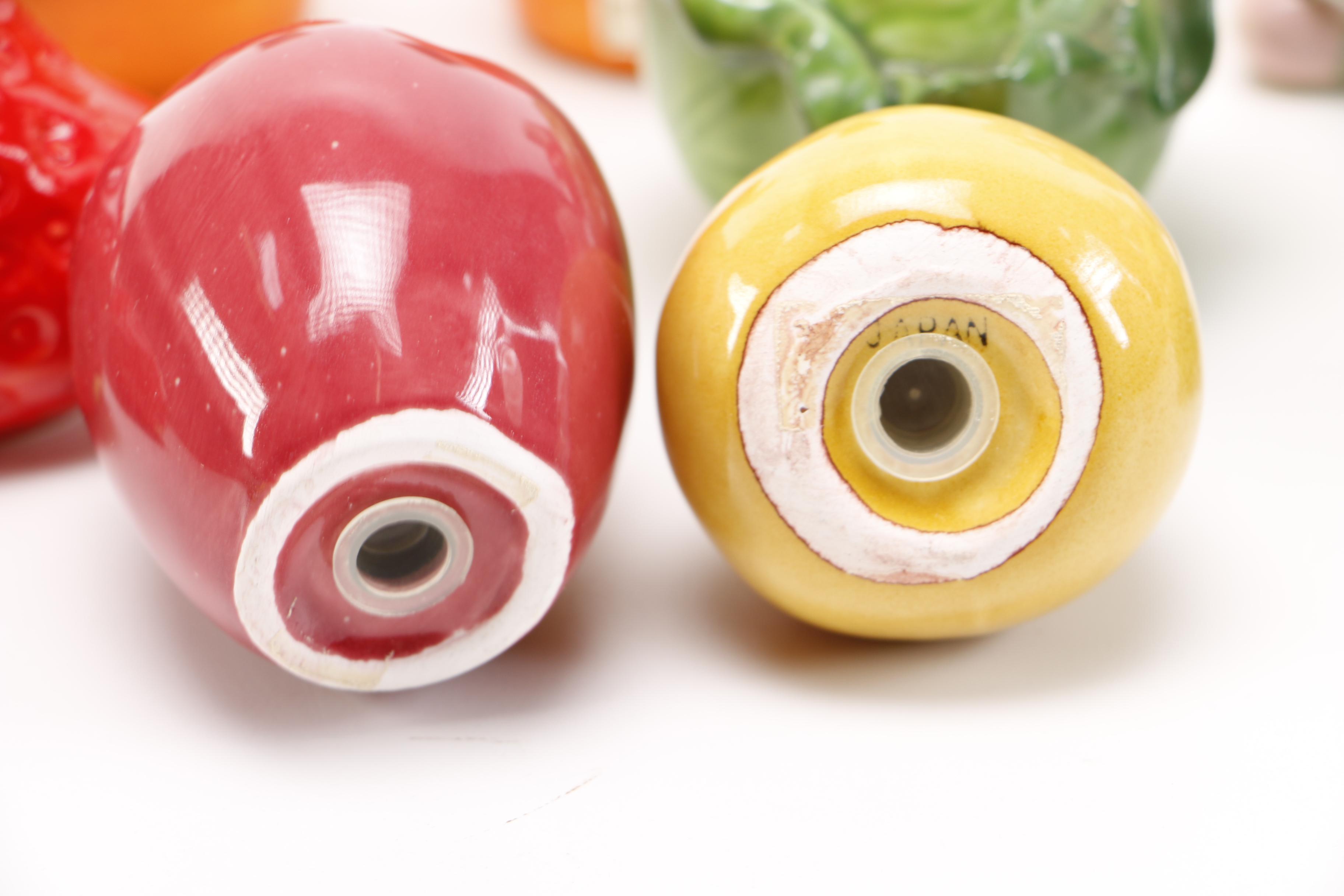 Fruit and Vegetable Salt & Pepper Shakers