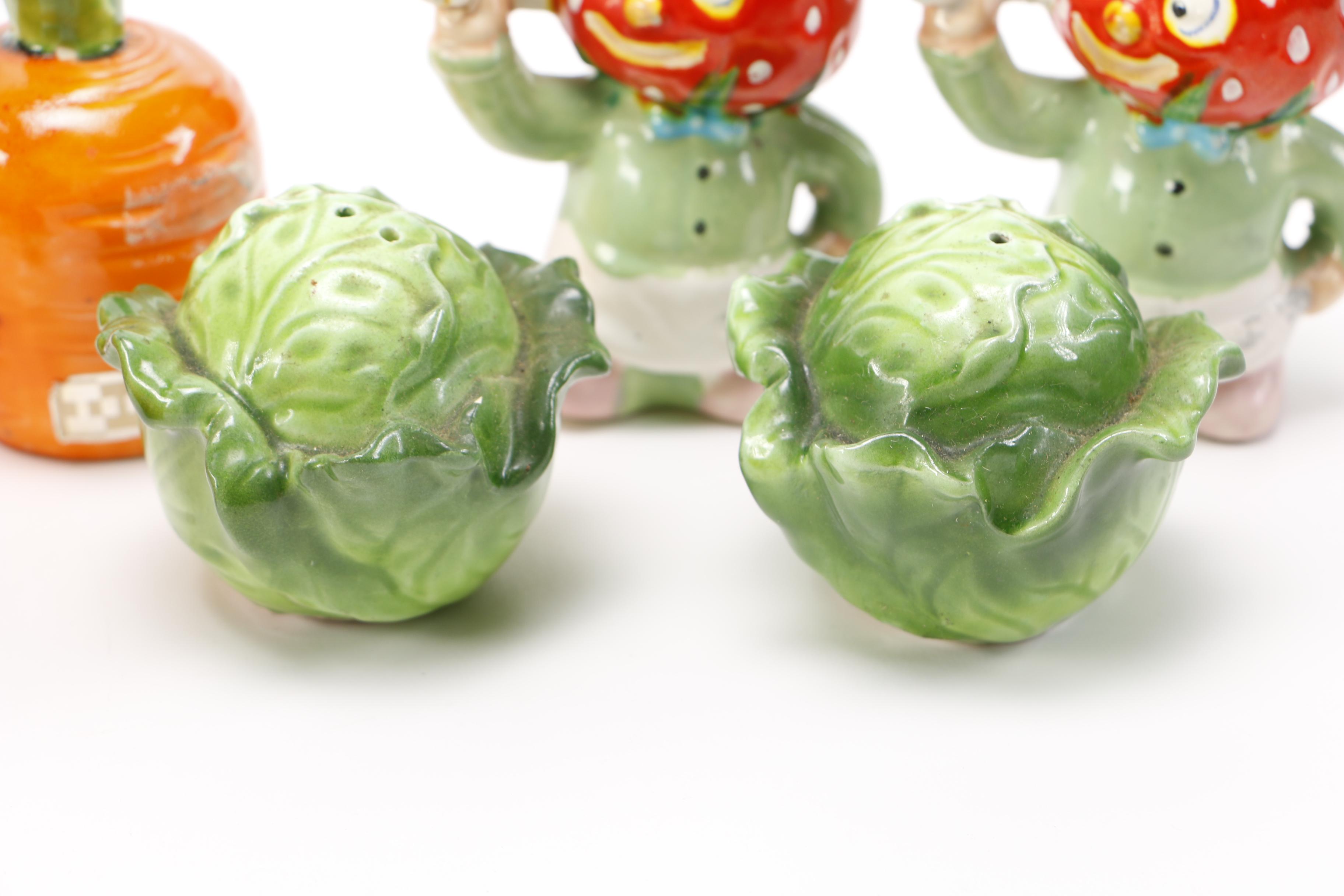 Fruit and Vegetable Salt & Pepper Shakers