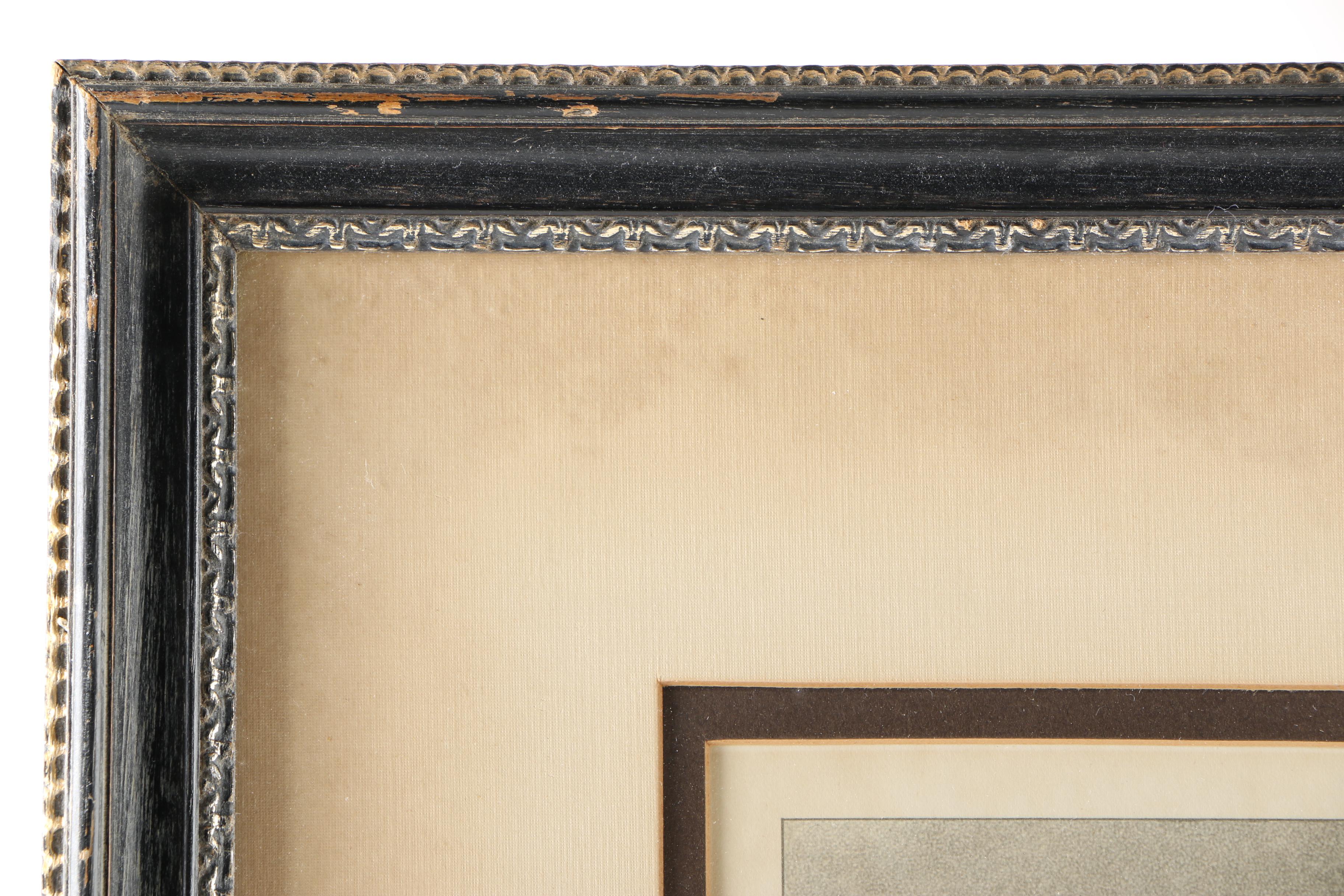 Early Offset Lithograph on Paper Titled "Winter"