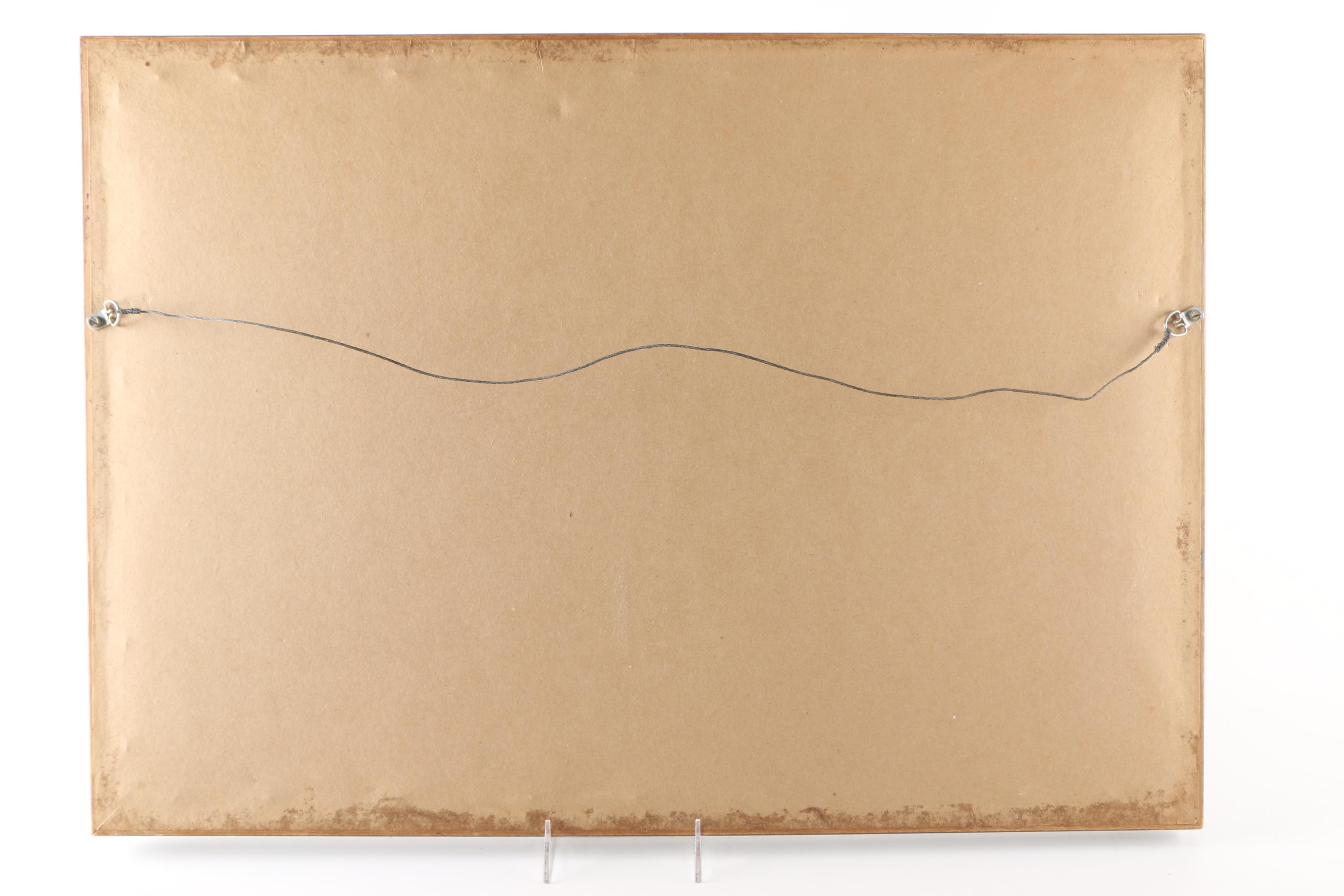 Early Offset Lithograph on Paper Titled "Winter"