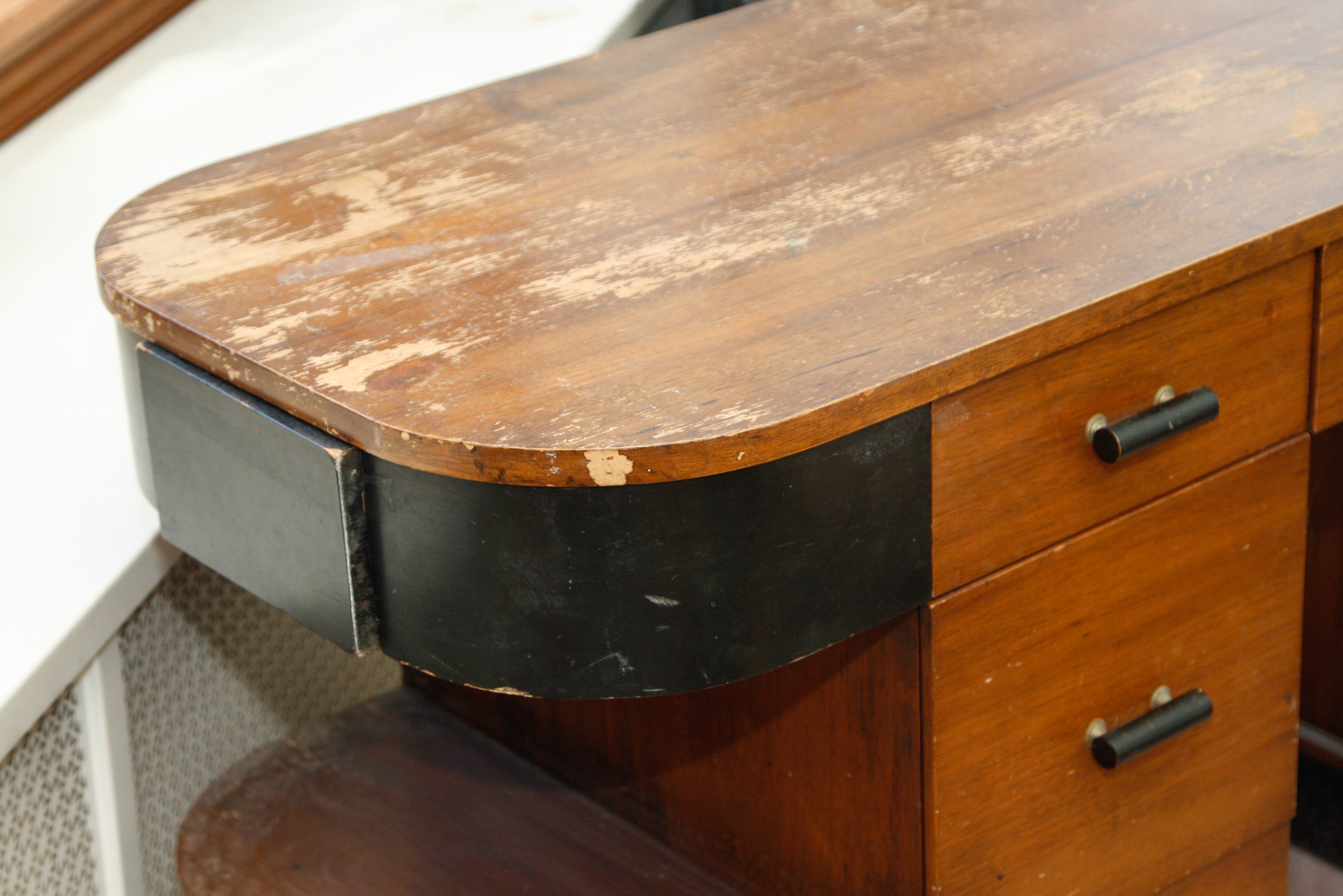 Assymetric Art Deco Writing Desk