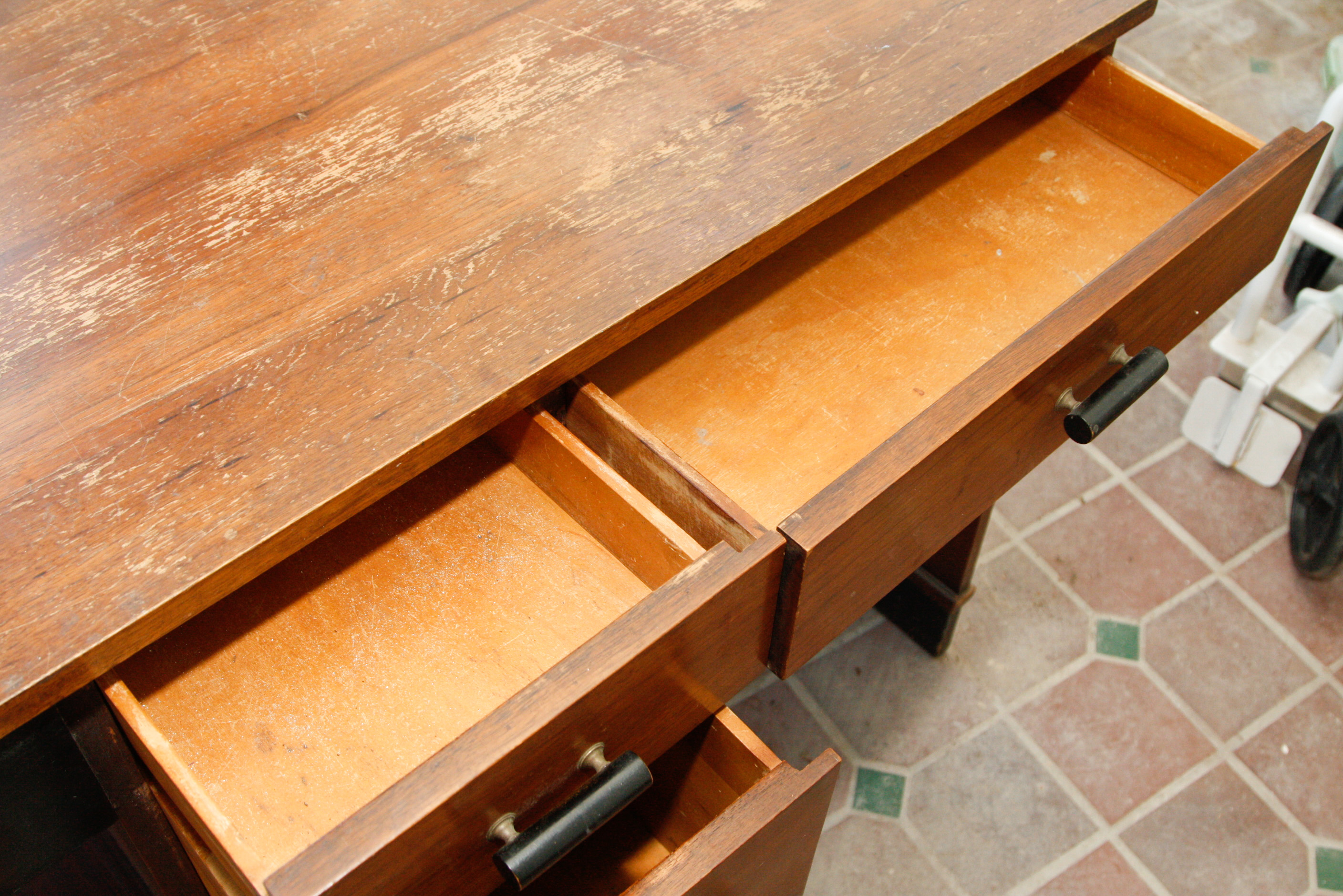 Assymetric Art Deco Writing Desk