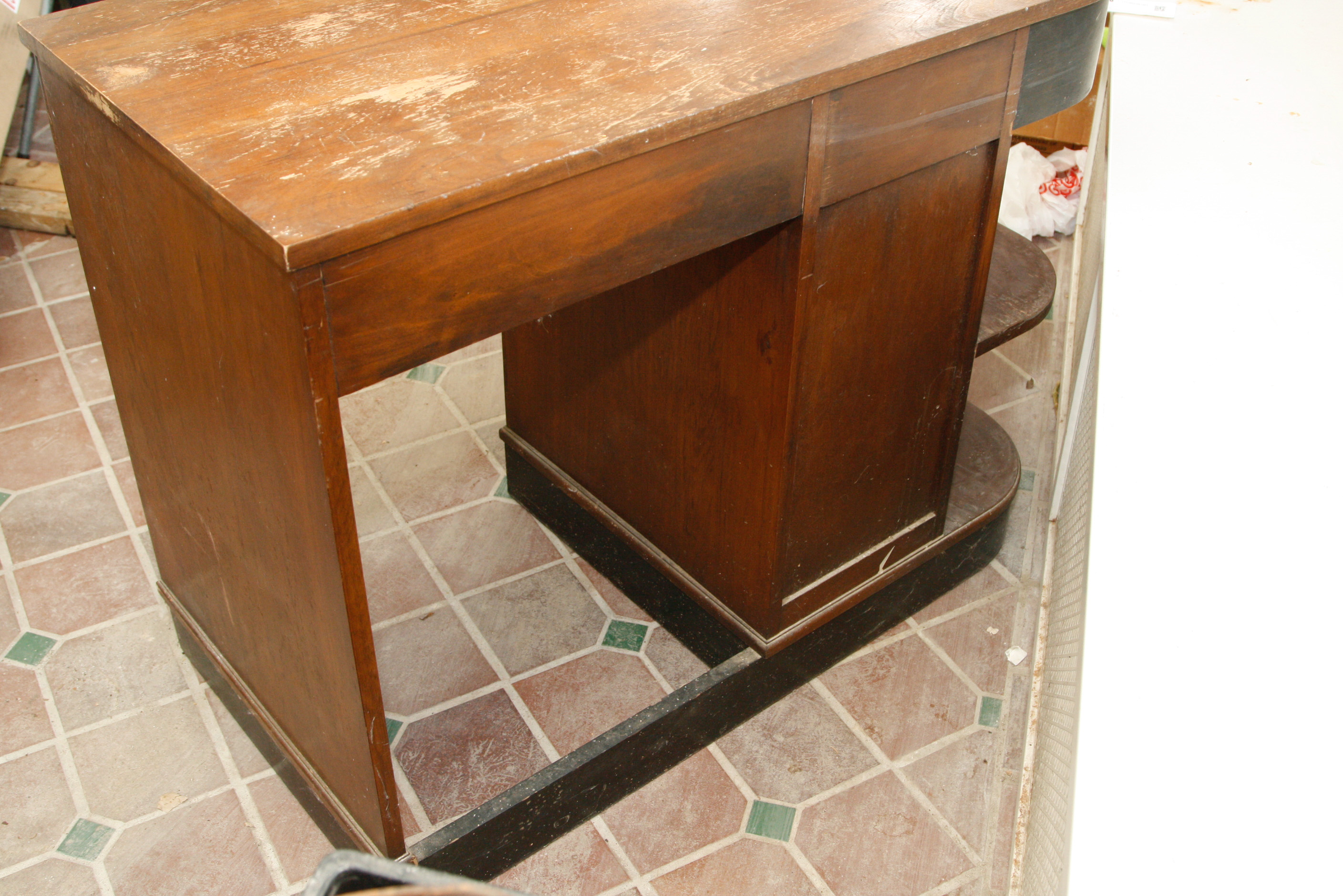 Assymetric Art Deco Writing Desk