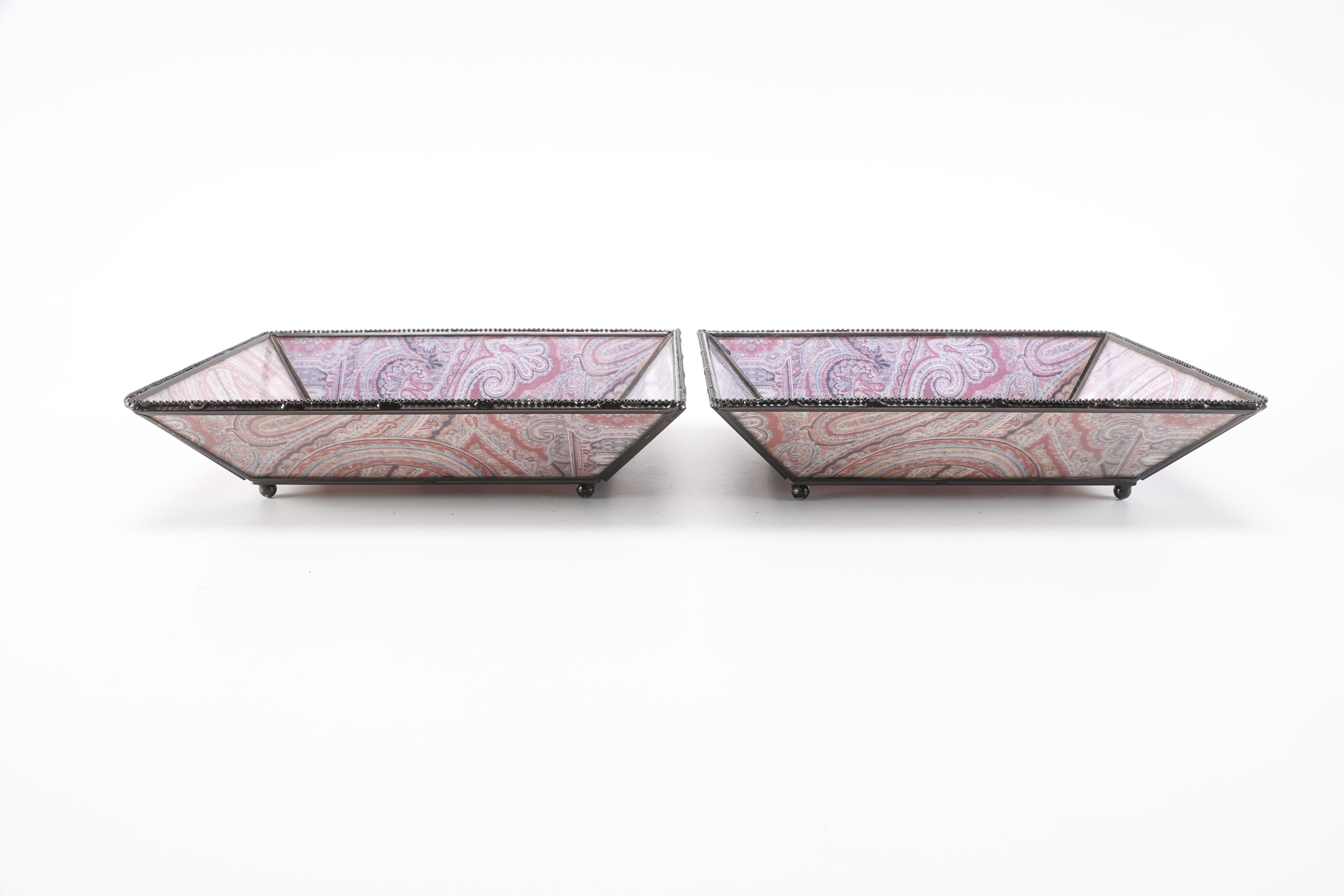 Glass and Plastic Decorative Trays