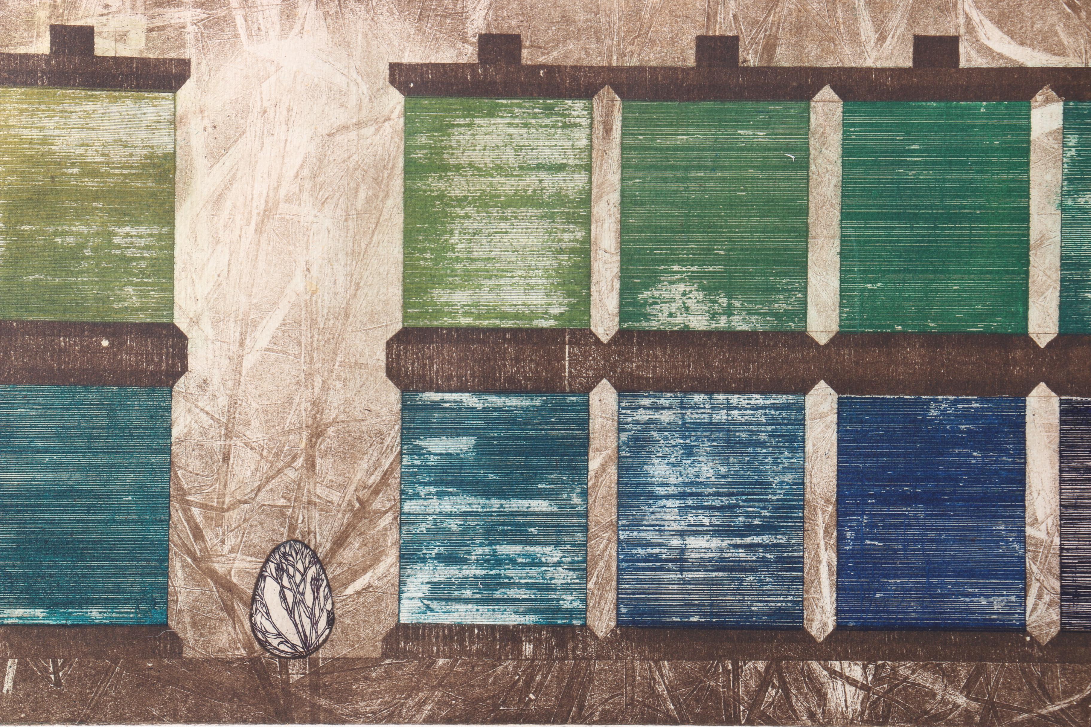 Bethia Brehmer Artist Proof Etching "Needling"