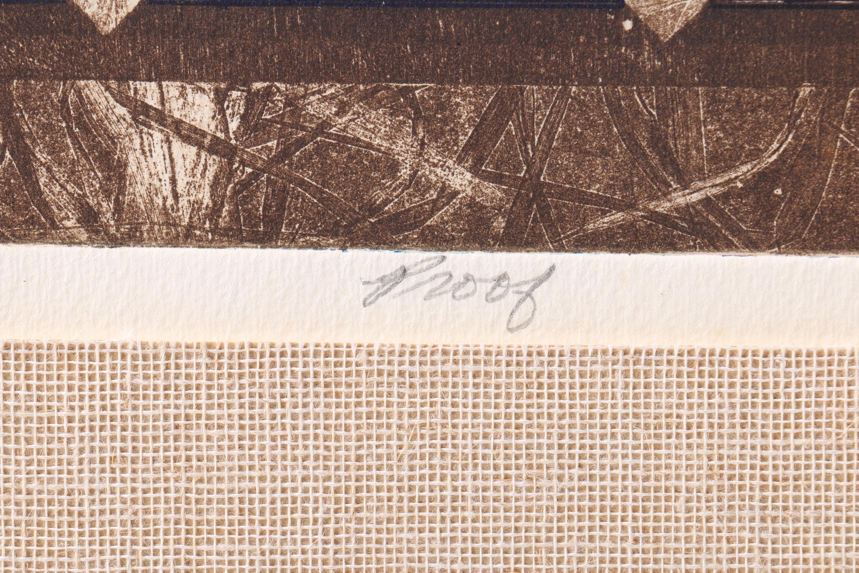 Bethia Brehmer Artist Proof Etching "Needling"