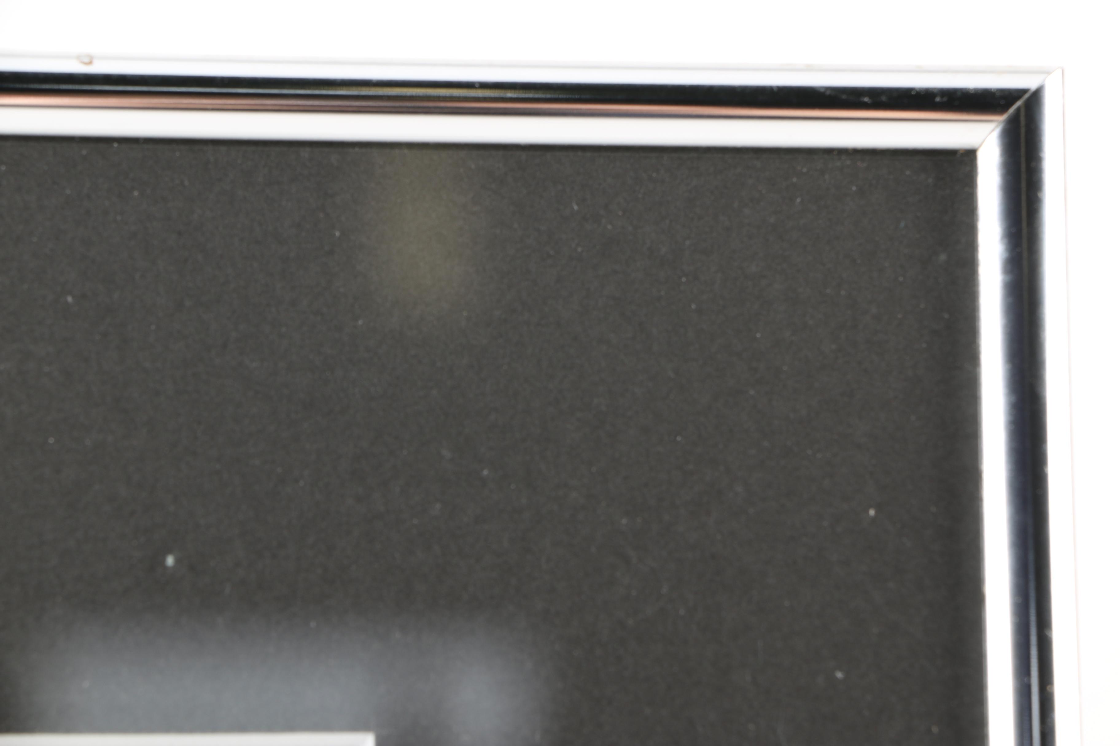 Wallace Lawson Watercolor Painting of Barn in Winter