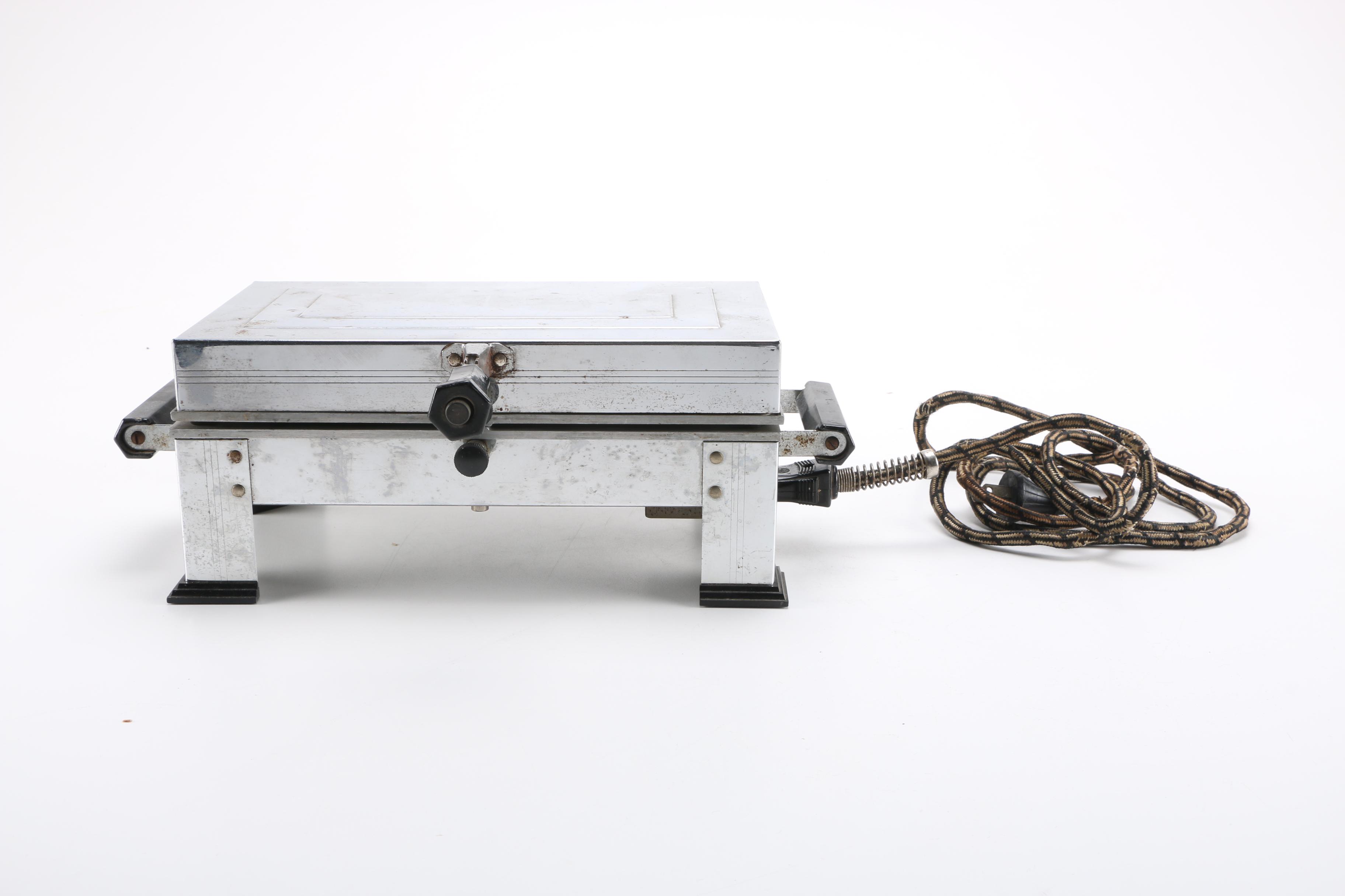 Vintage Toaster and Panini Press With Bread Holder