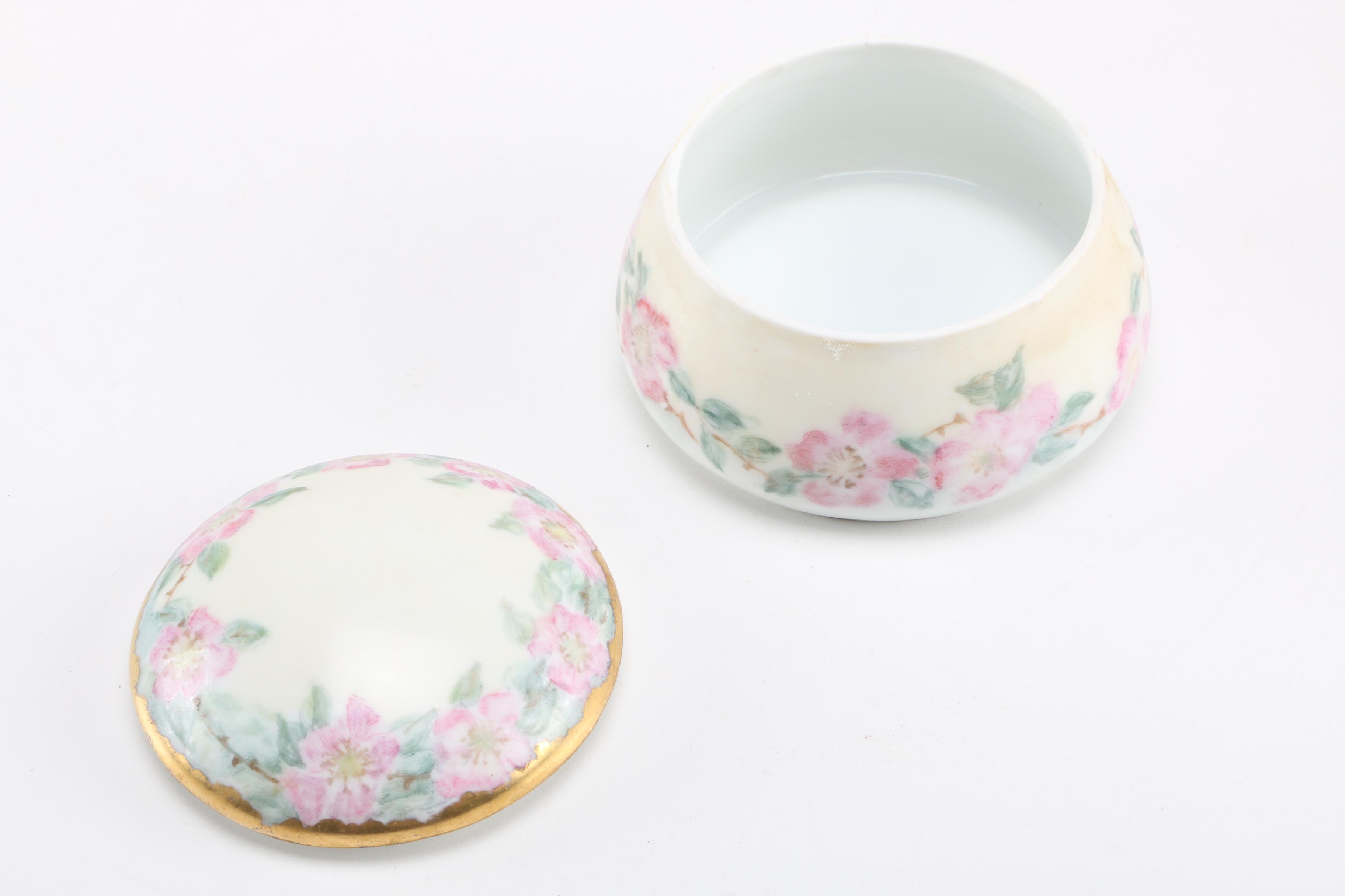 Porcelain and Crystal Dresser Accessories