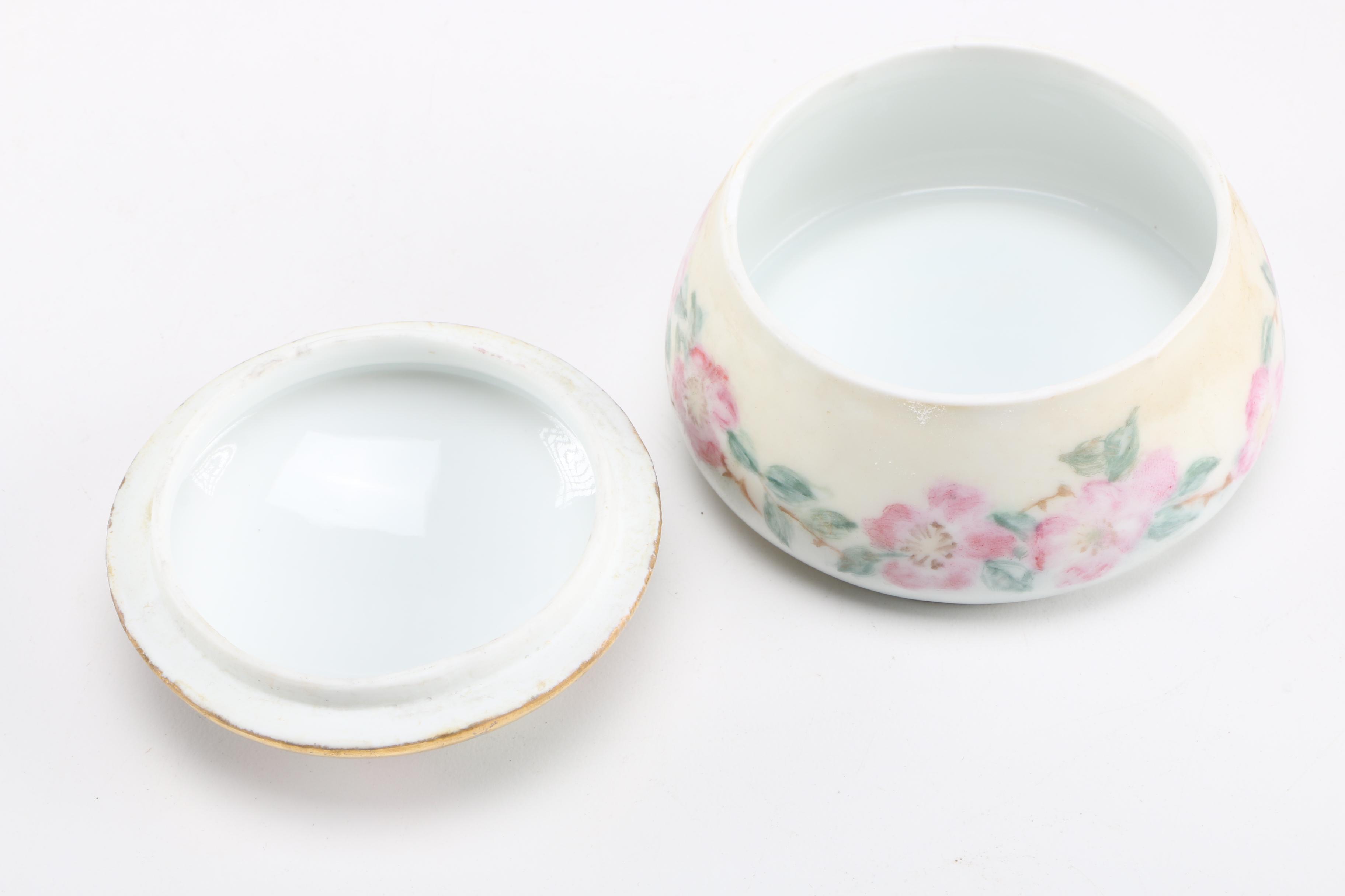 Porcelain and Crystal Dresser Accessories