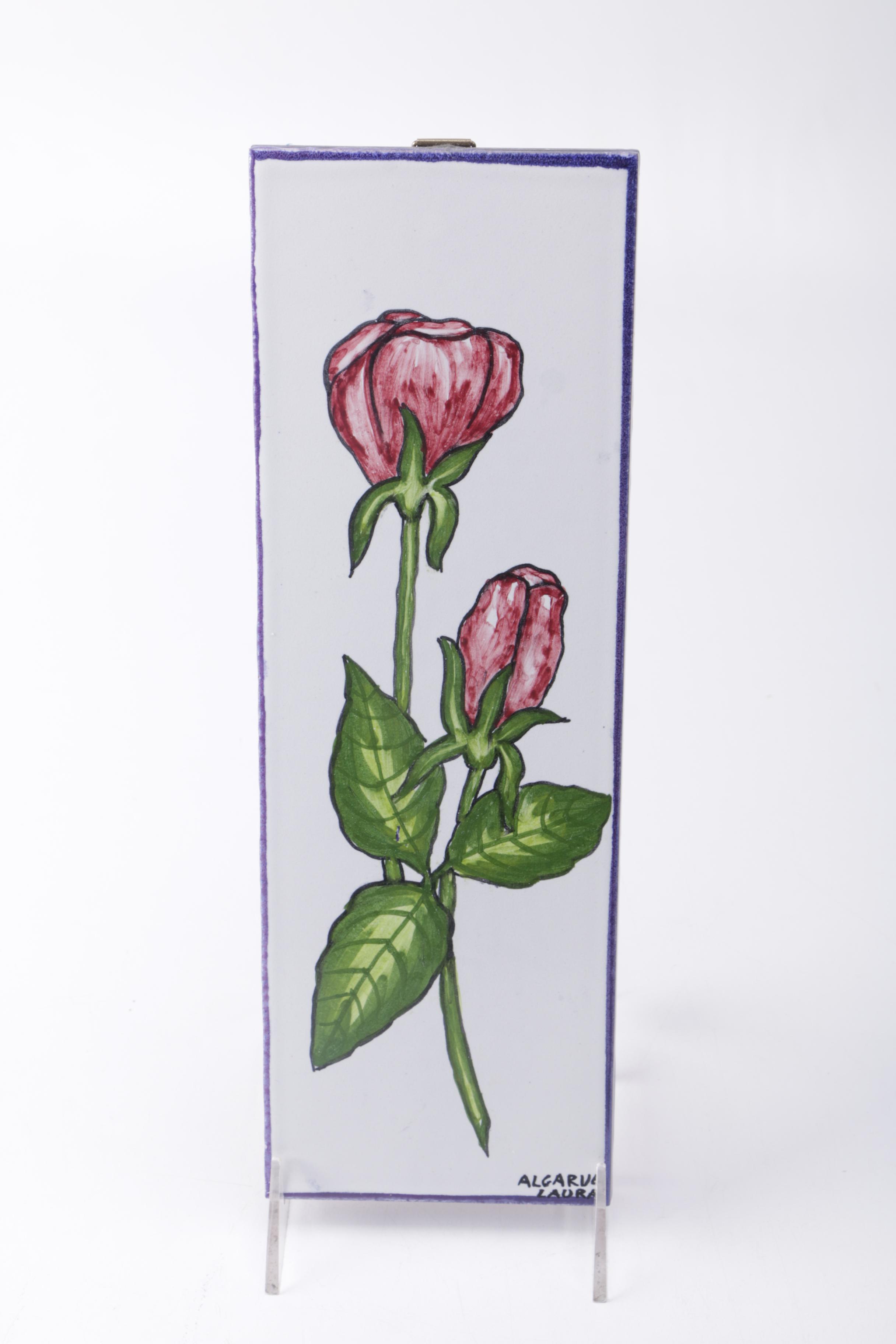 Collection of Hand Painted Flower Pottery