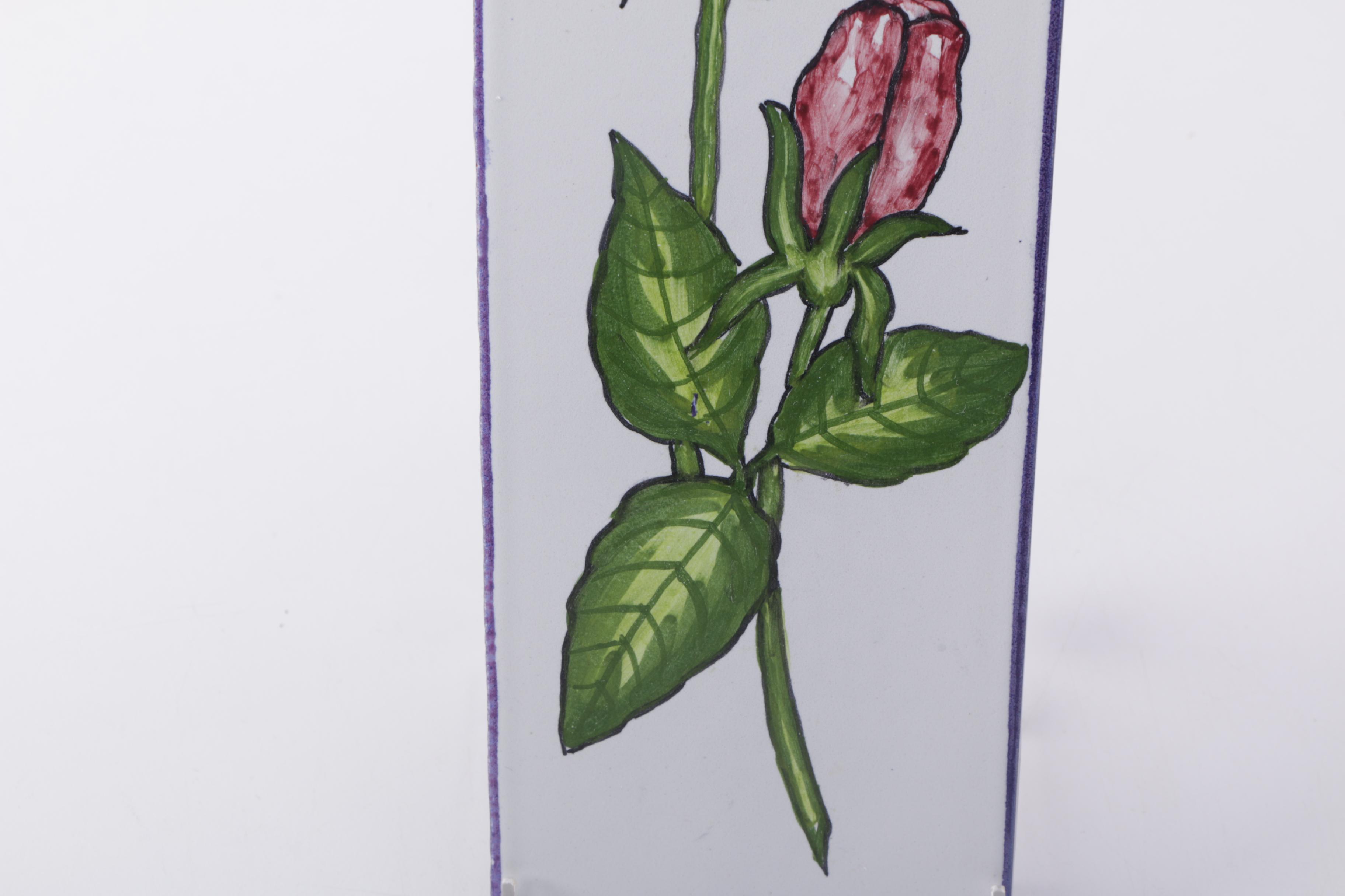 Collection of Hand Painted Flower Pottery