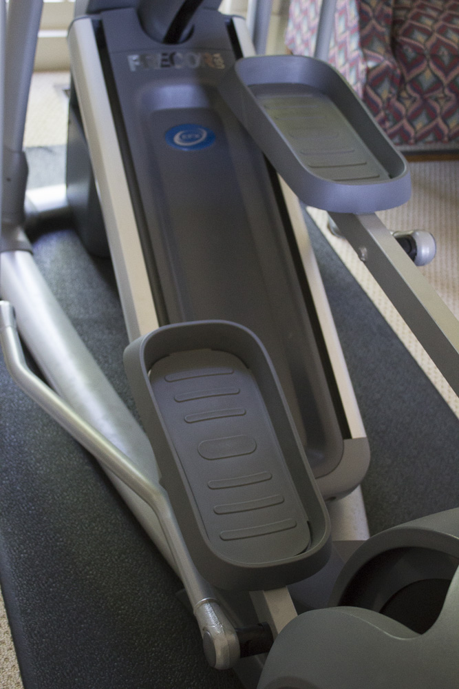 Precor EFX 576i Elliptical Machine and Floor Pad