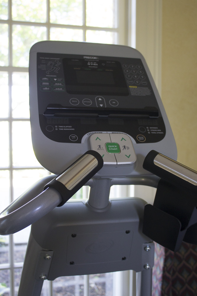 Precor EFX 576i Elliptical Machine and Floor Pad