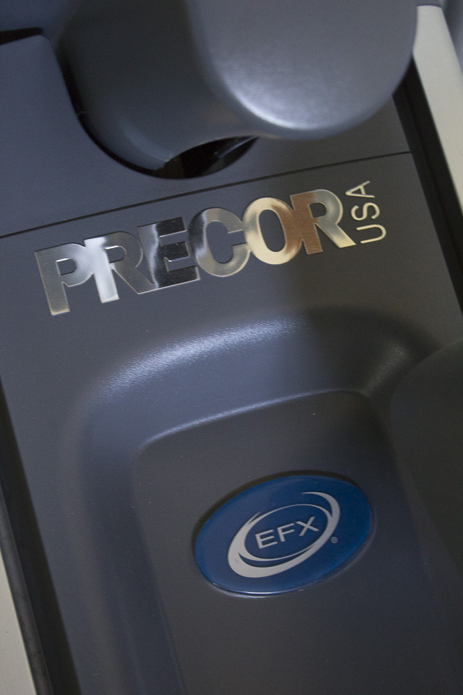 Precor EFX 576i Elliptical Machine and Floor Pad