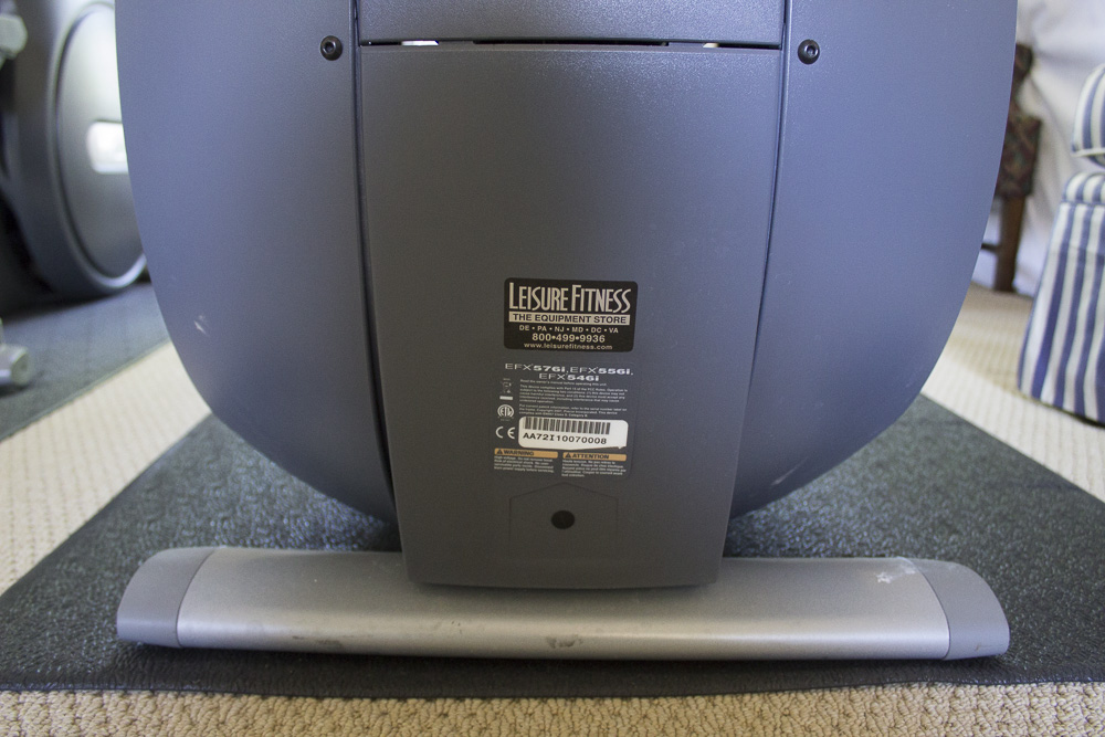 Precor EFX 576i Elliptical Machine and Floor Pad