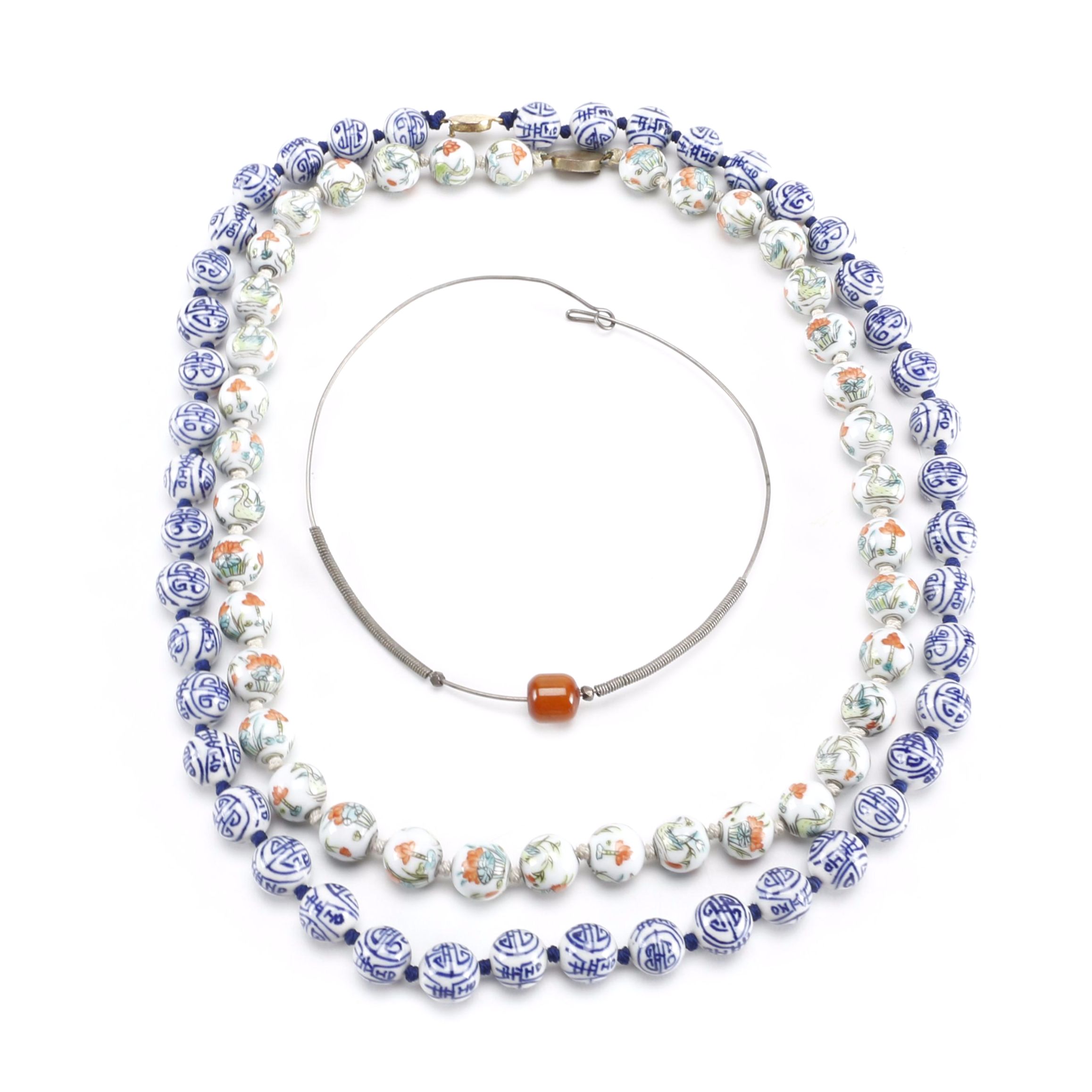 Glass and Bakelite Necklaces