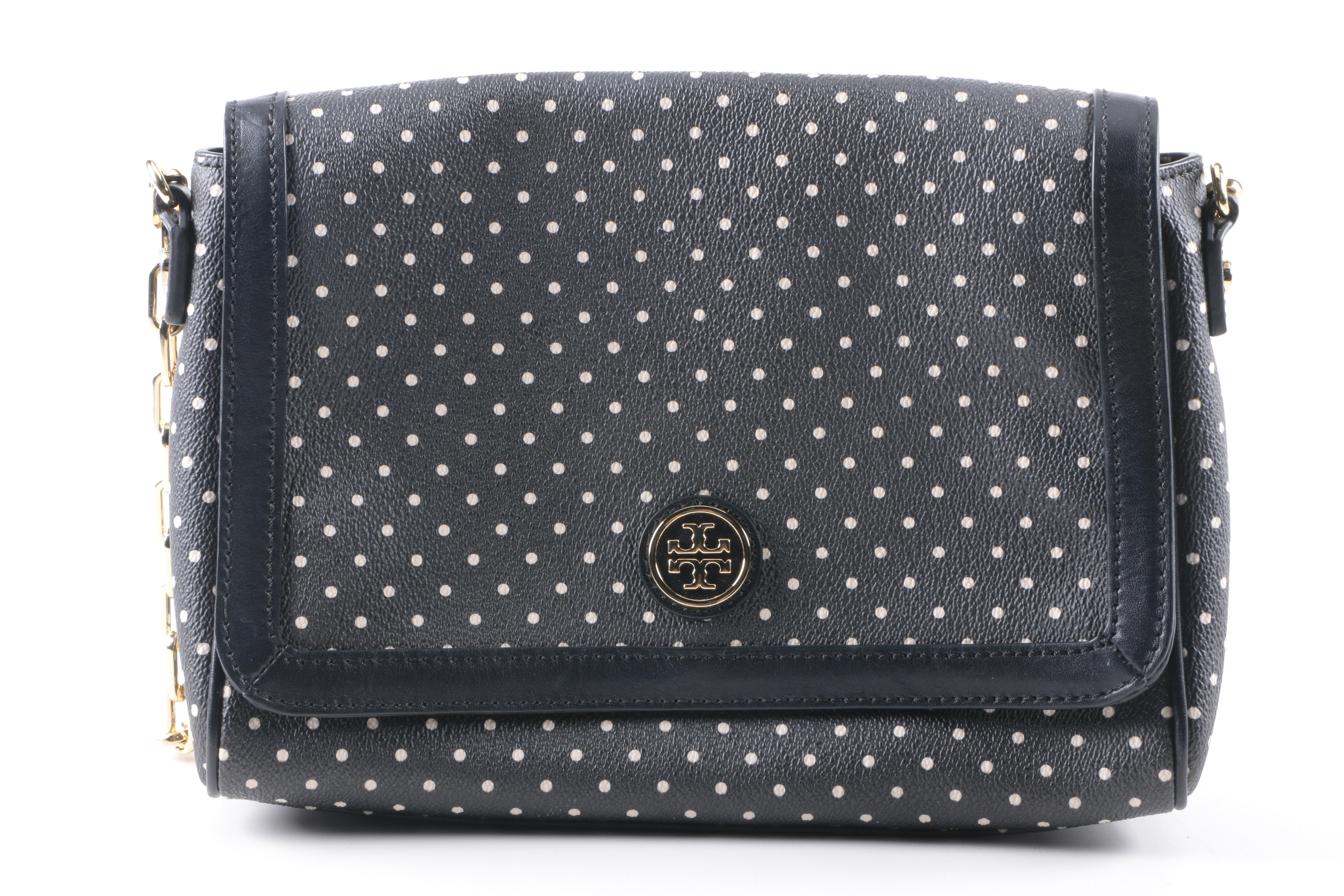 Tory Burch Viva Dot Canvas Kerrington Crossbody Bag