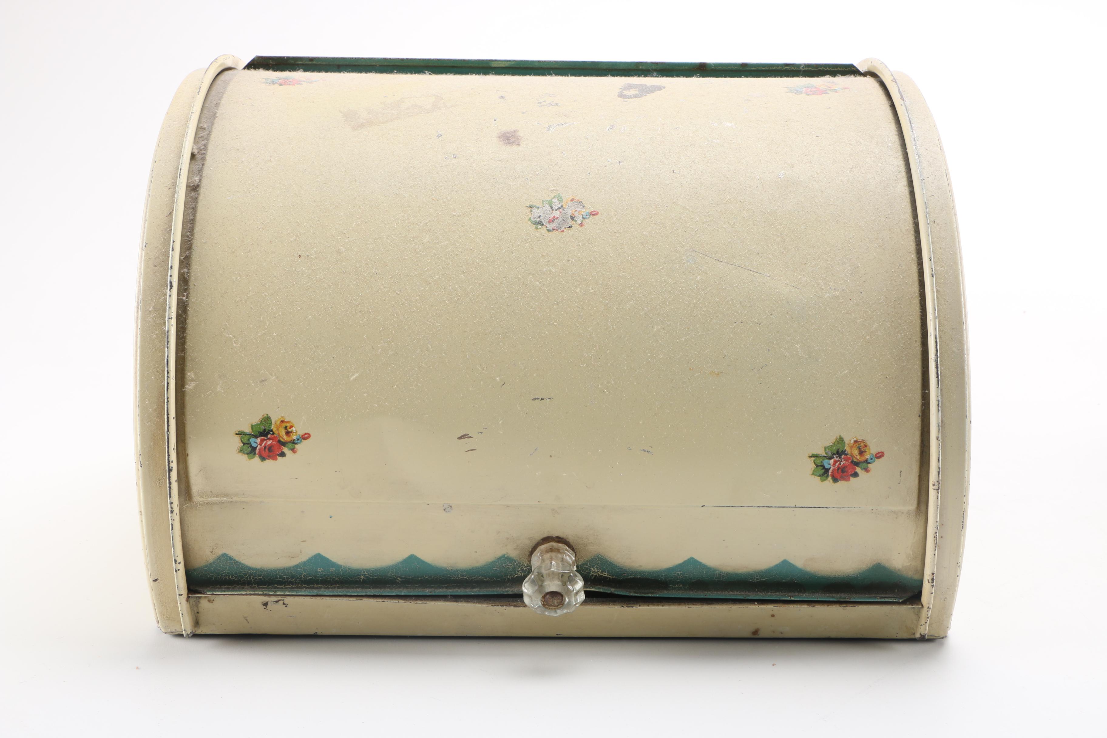 Three Vintage Kitchen Food Storage Containers