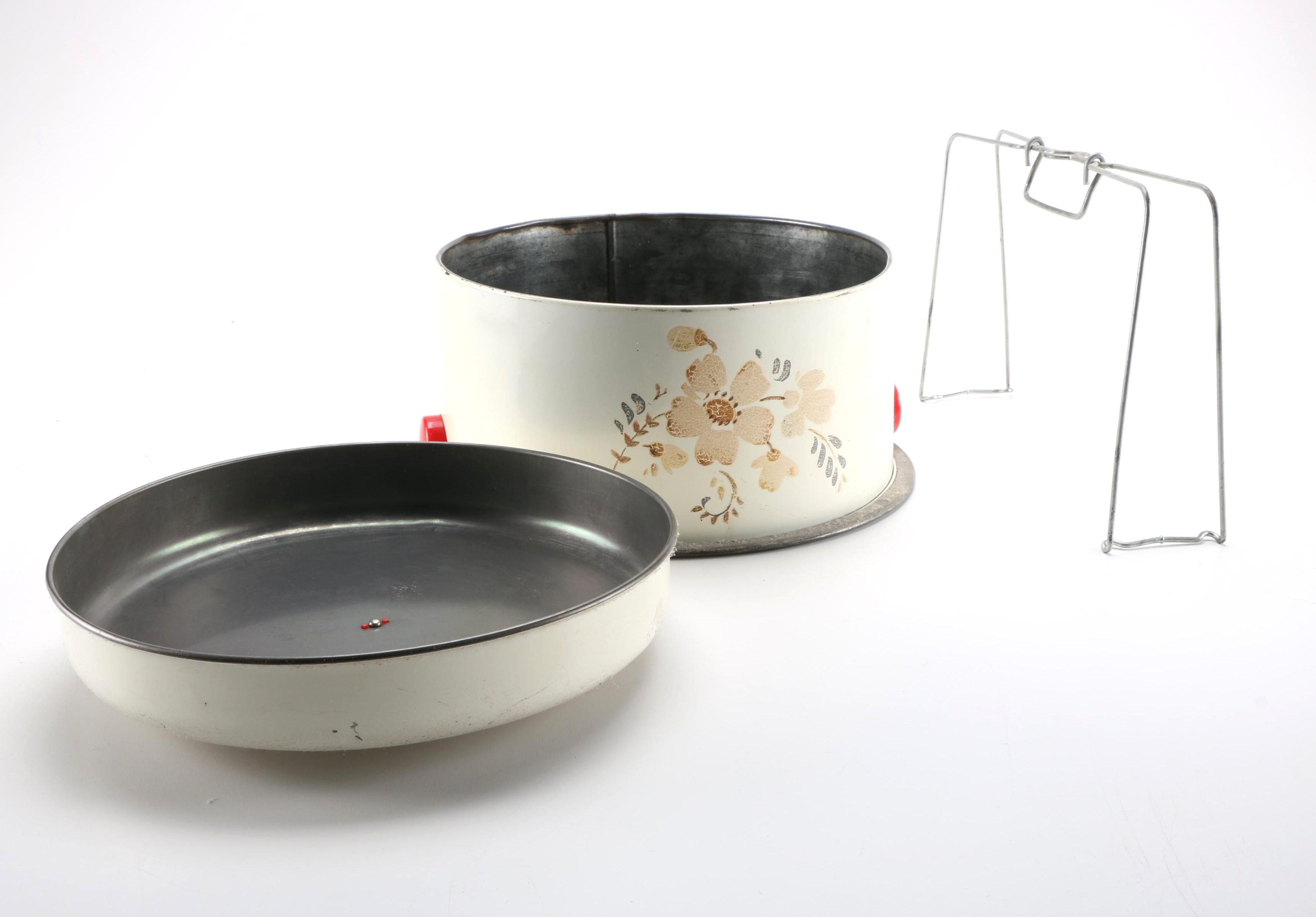 Three Vintage Kitchen Food Storage Containers